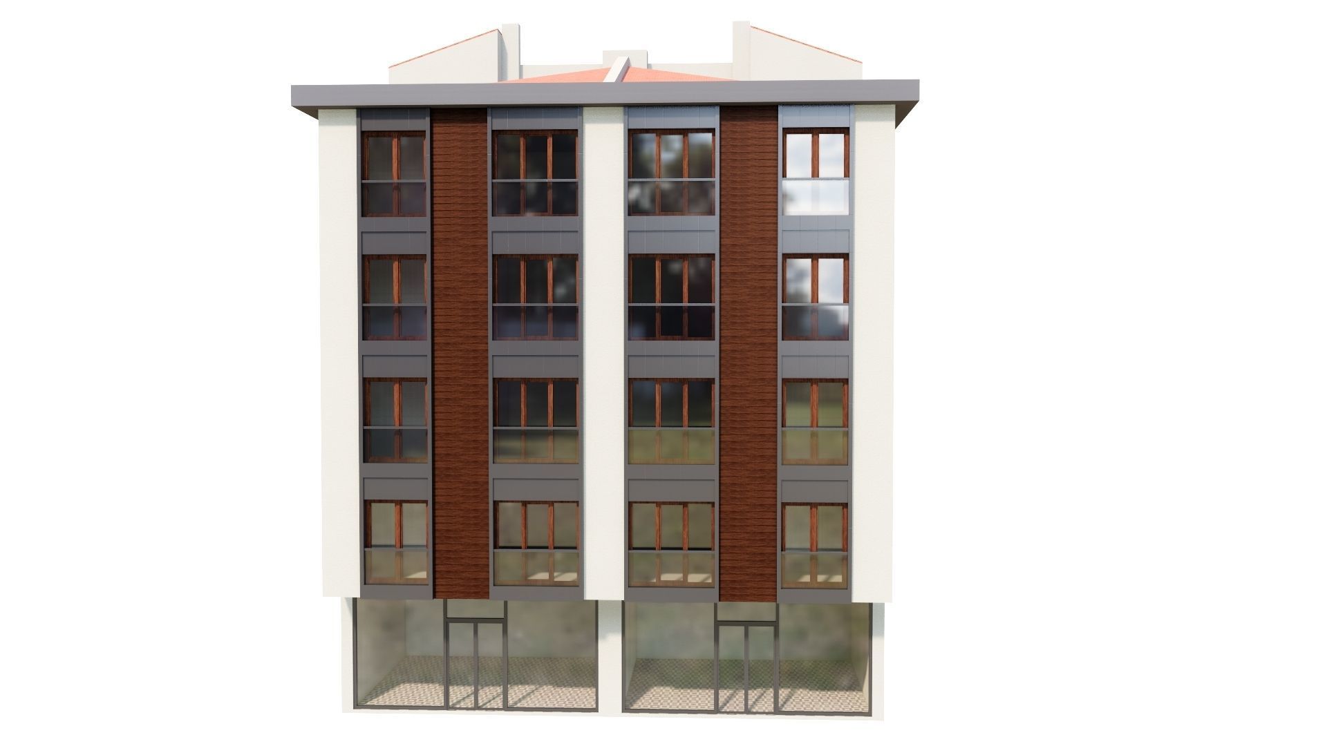 HOUSE 136 Low-poly 3D model_30