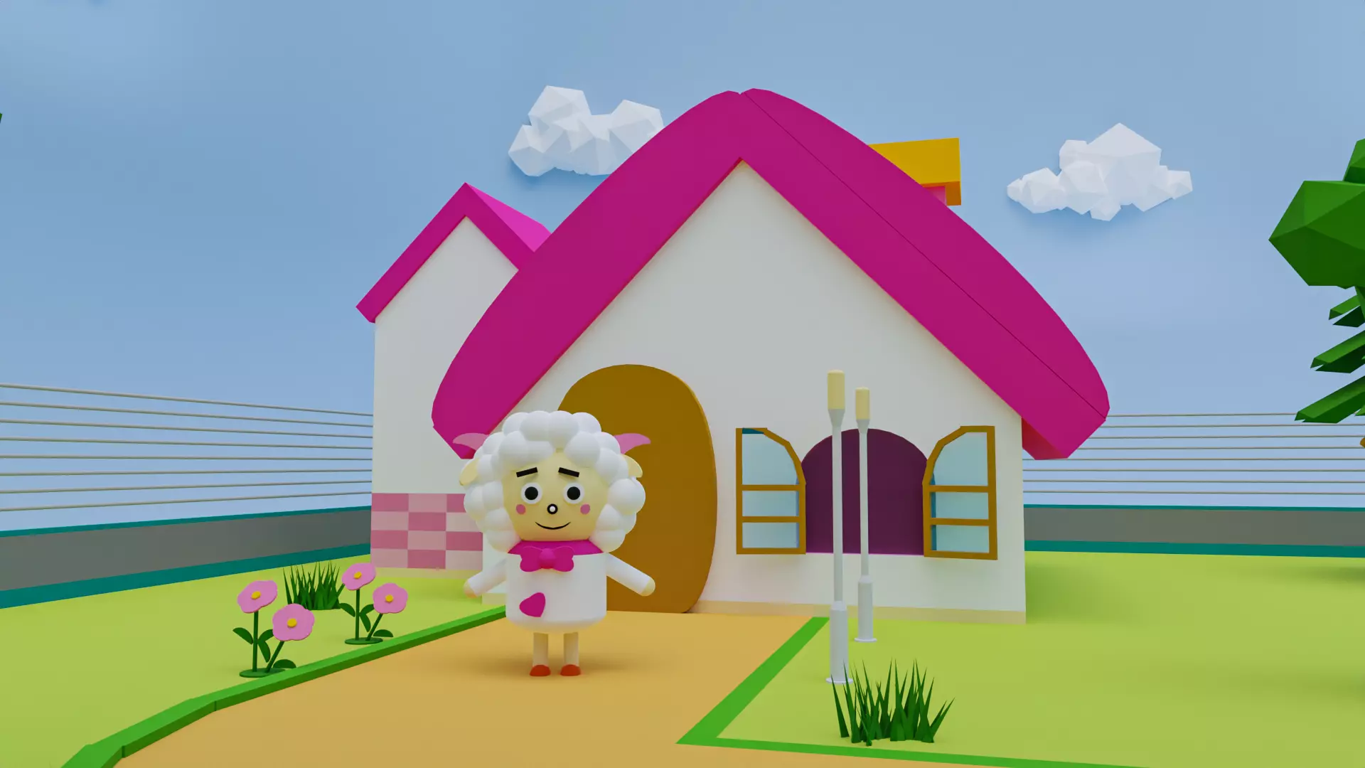 Cartoon house Free 3D model