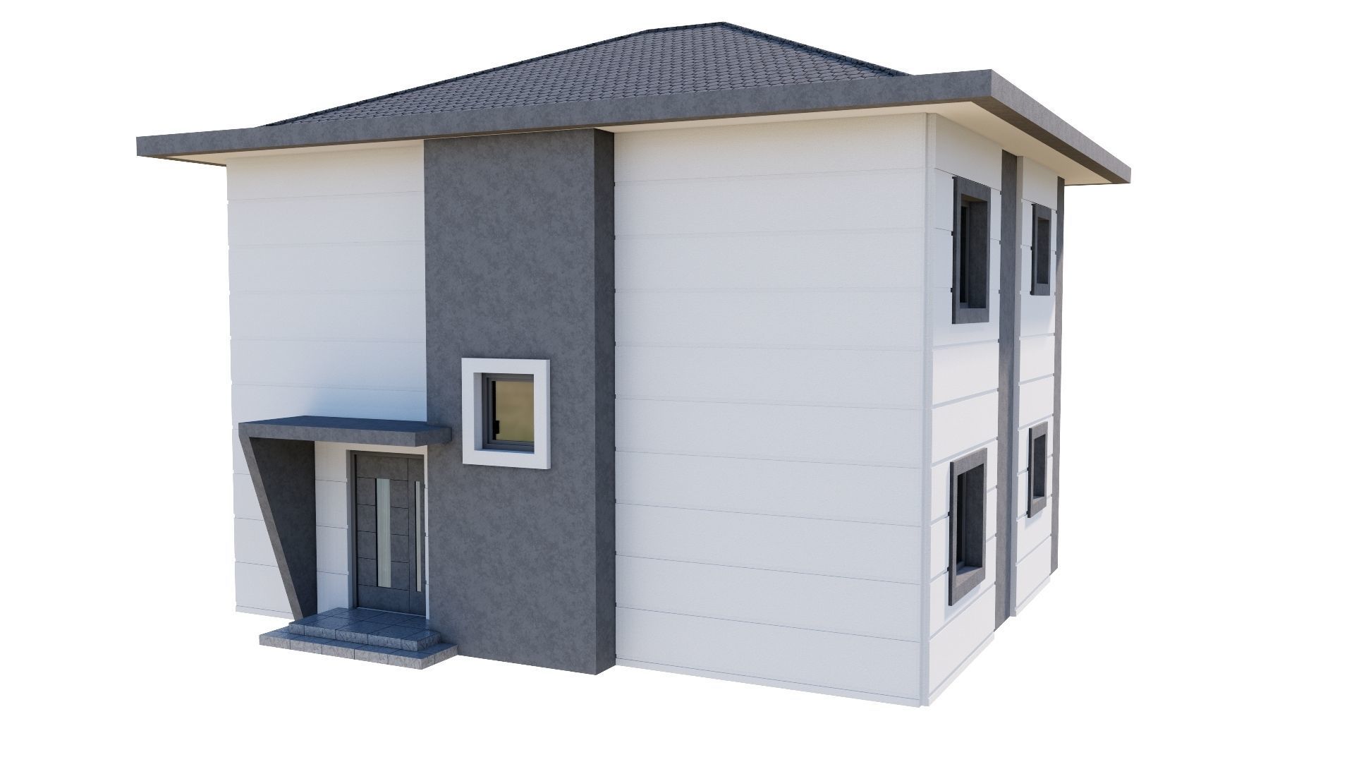 HOUSE 137 Low-poly 3D model_14