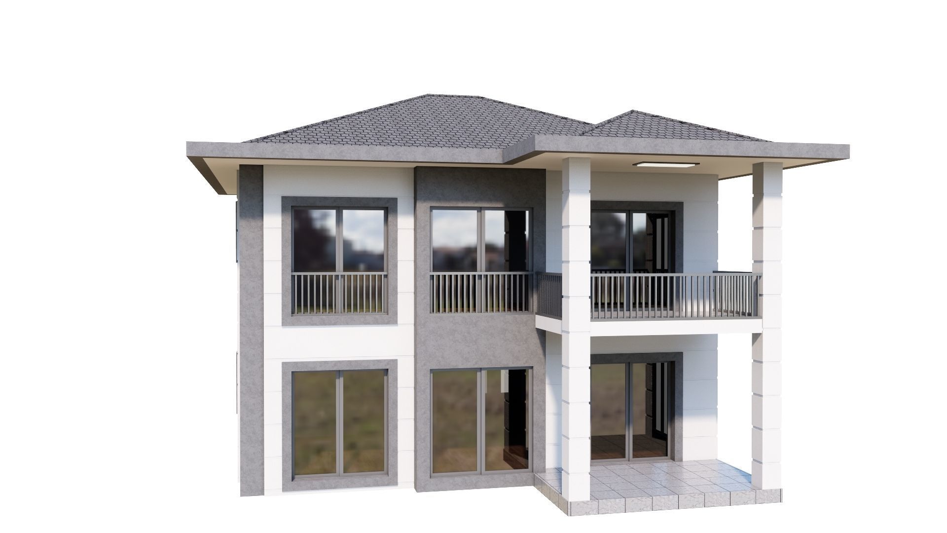 HOUSE 137 Low-poly 3D model_29