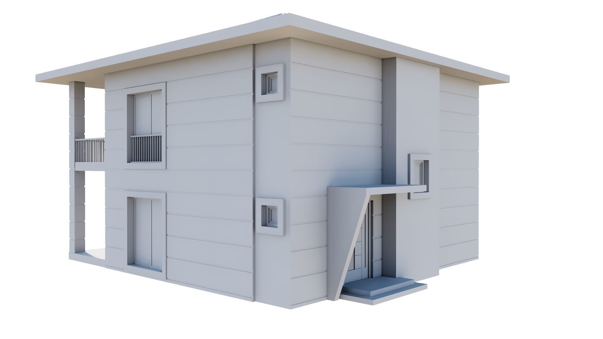 HOUSE 137 Low-poly 3D model_62