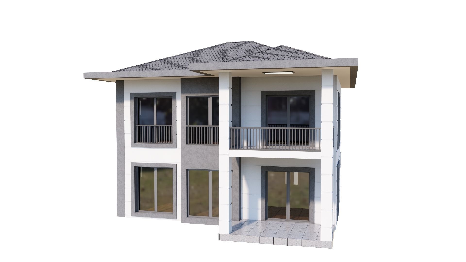 HOUSE 137 Low-poly 3D model_31