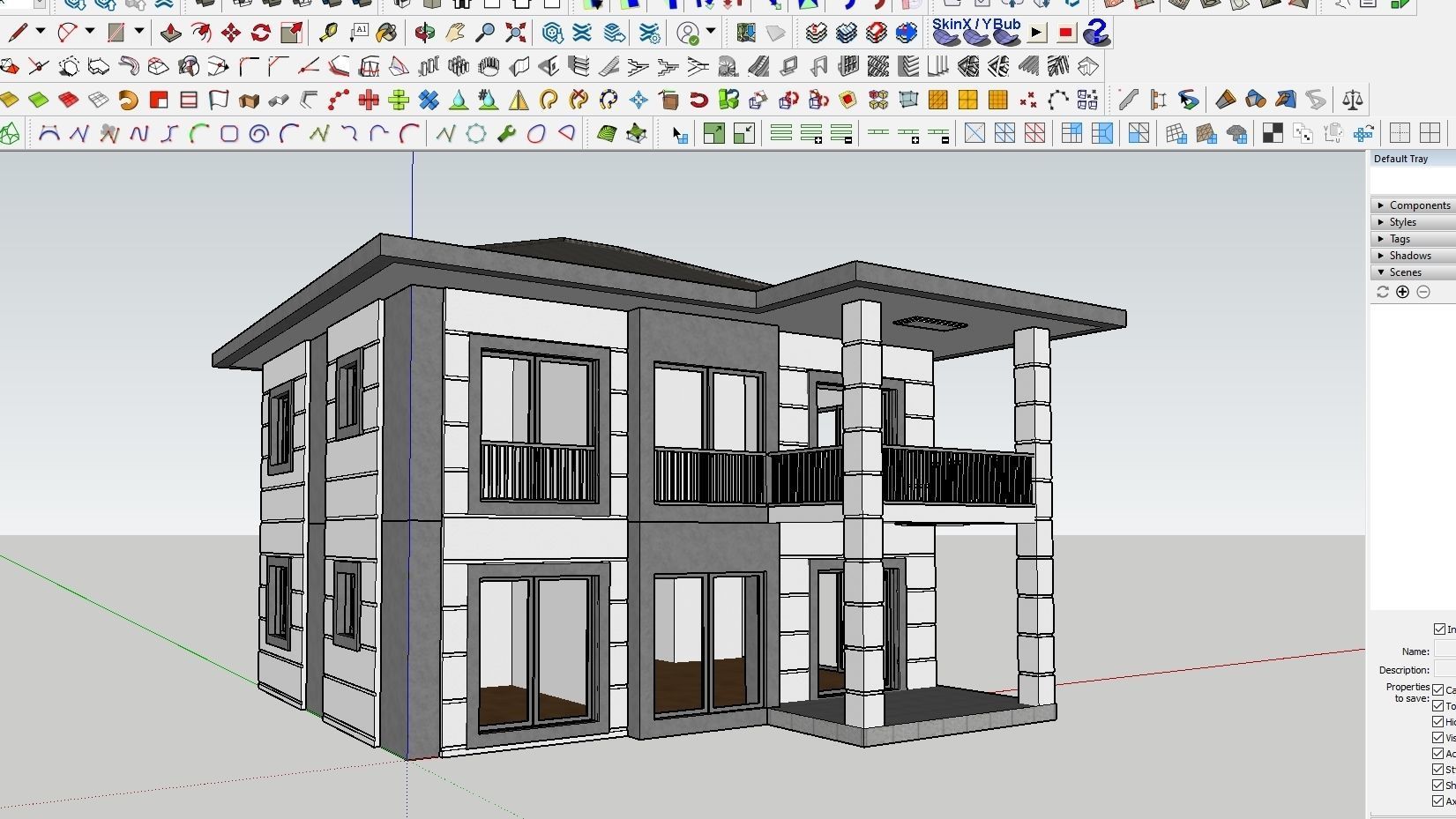 HOUSE 137 Low-poly 3D model_1