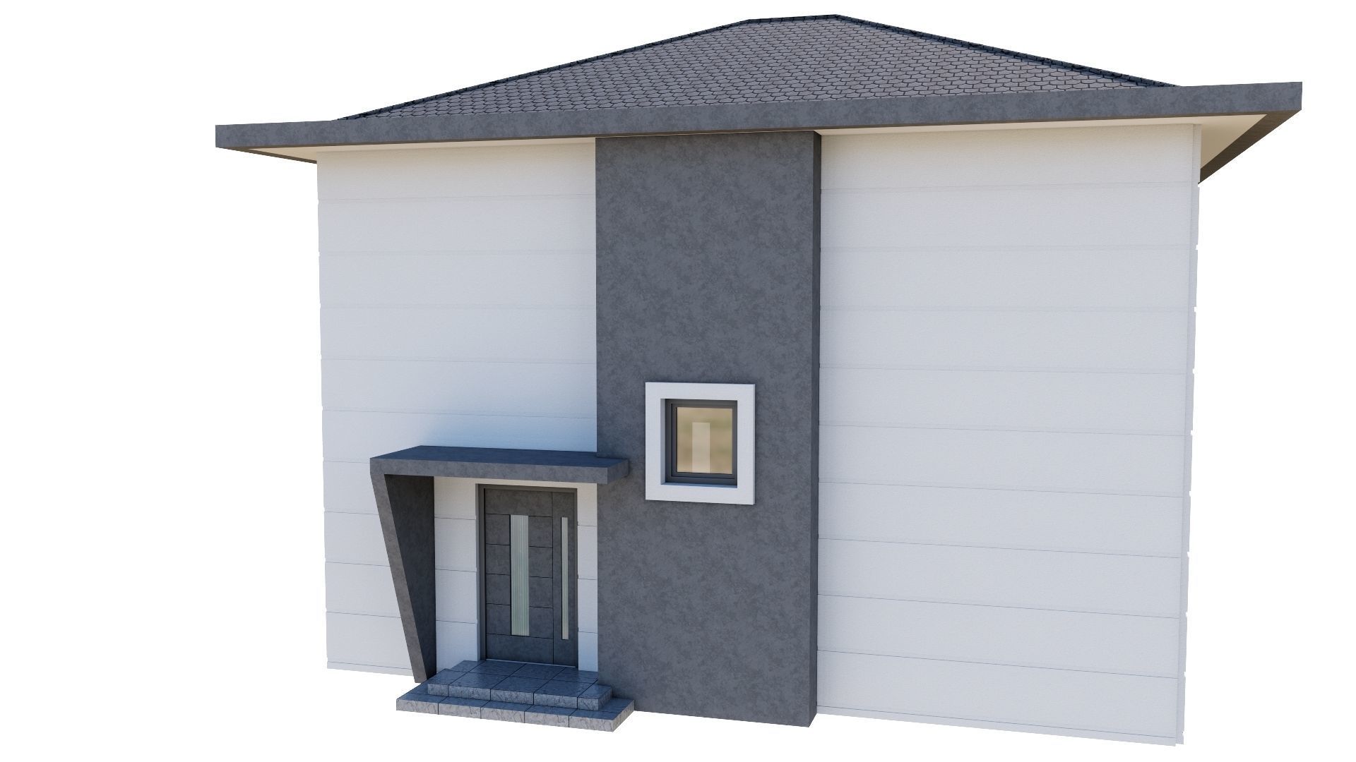 HOUSE 137 Low-poly 3D model_11