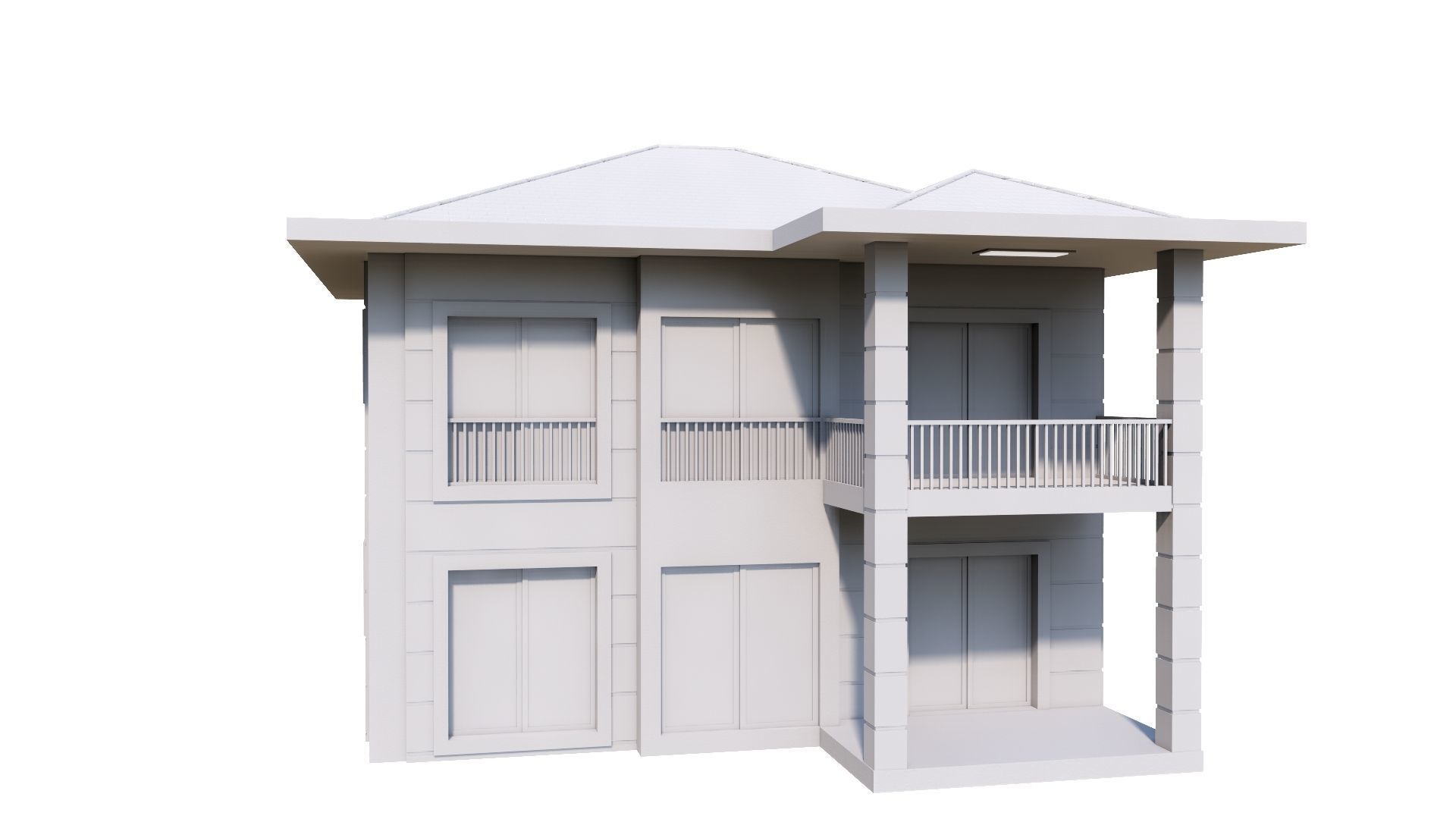 HOUSE 137 Low-poly 3D model_49