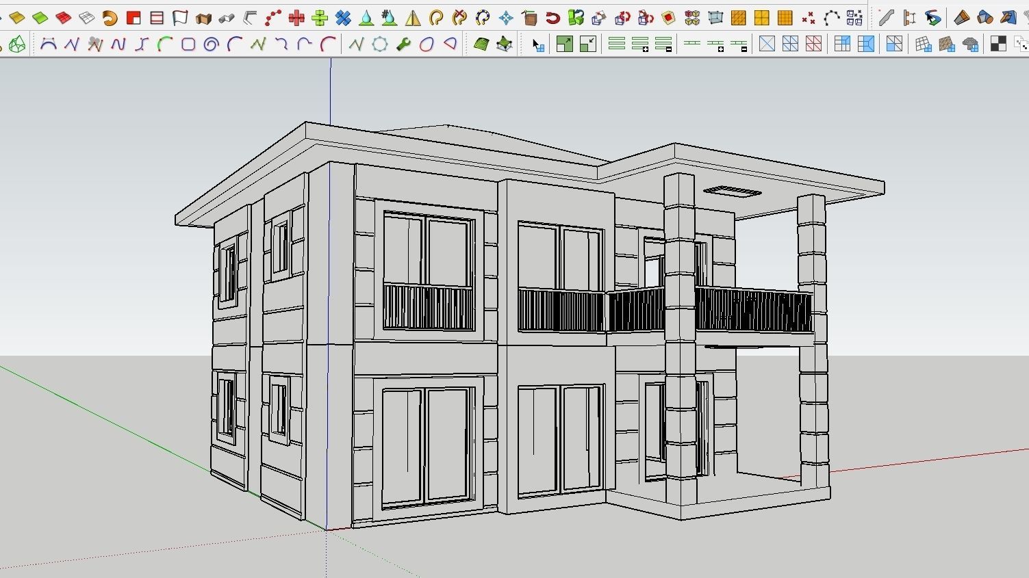 HOUSE 137 Low-poly 3D model_3