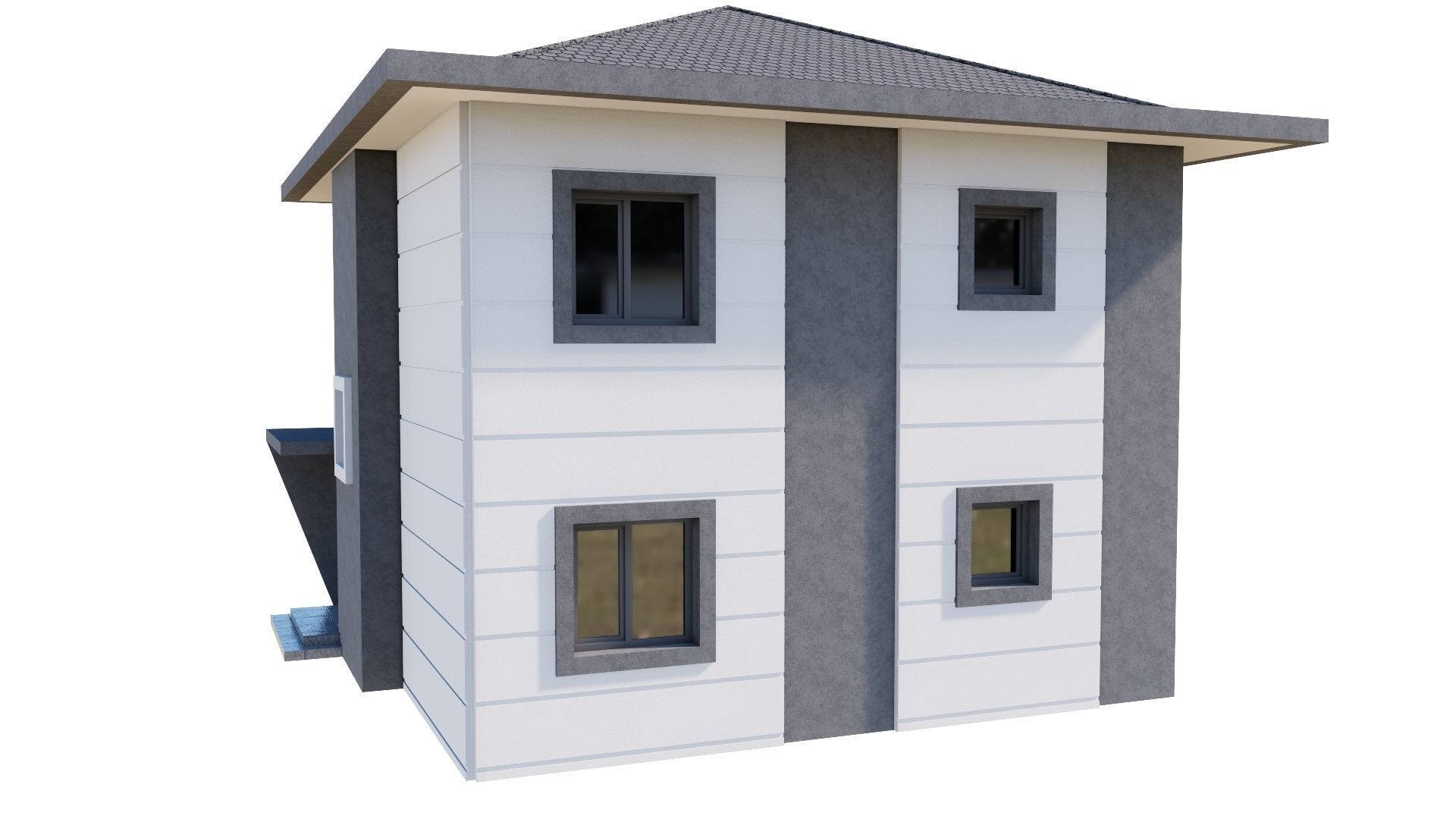 HOUSE 137 Low-poly 3D model_19