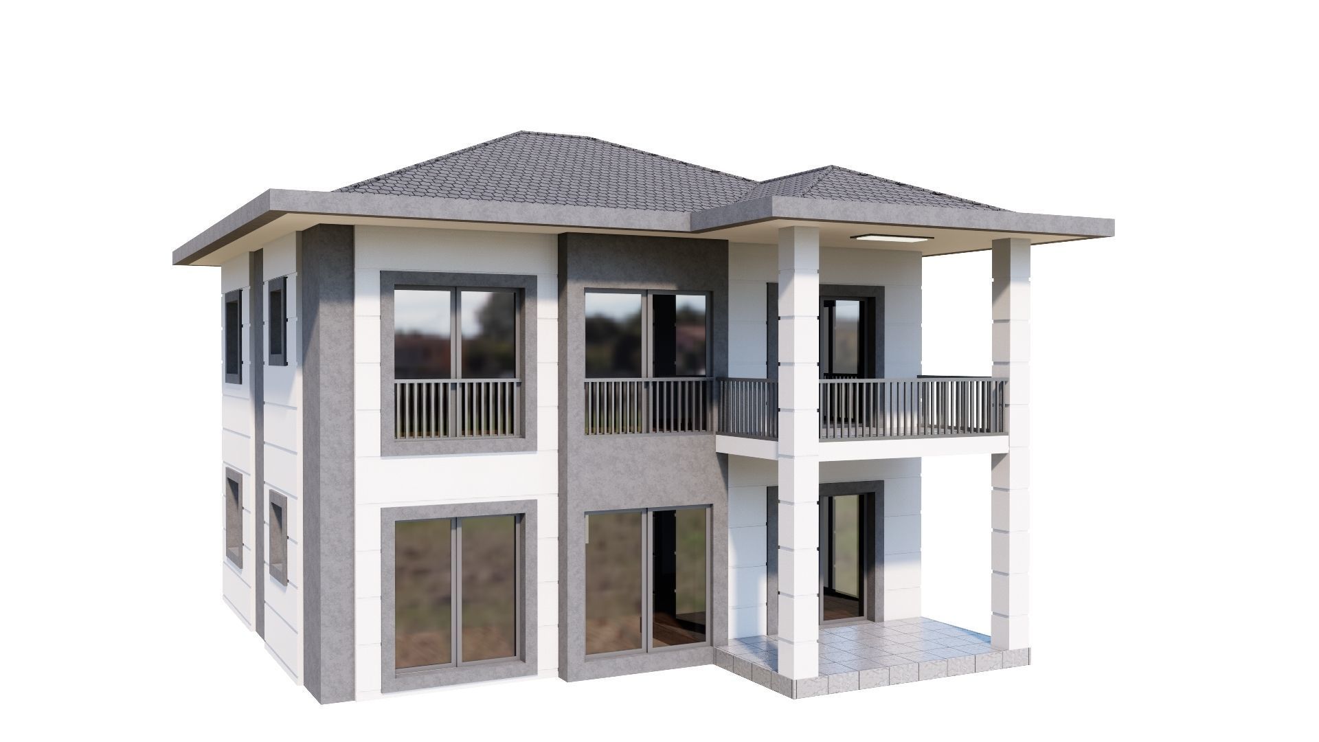 HOUSE 137 Low-poly 3D model_26