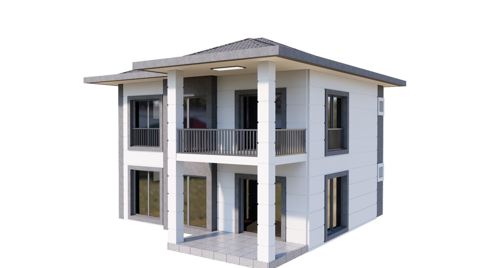 HOUSE 137 Low-poly 3D model_34