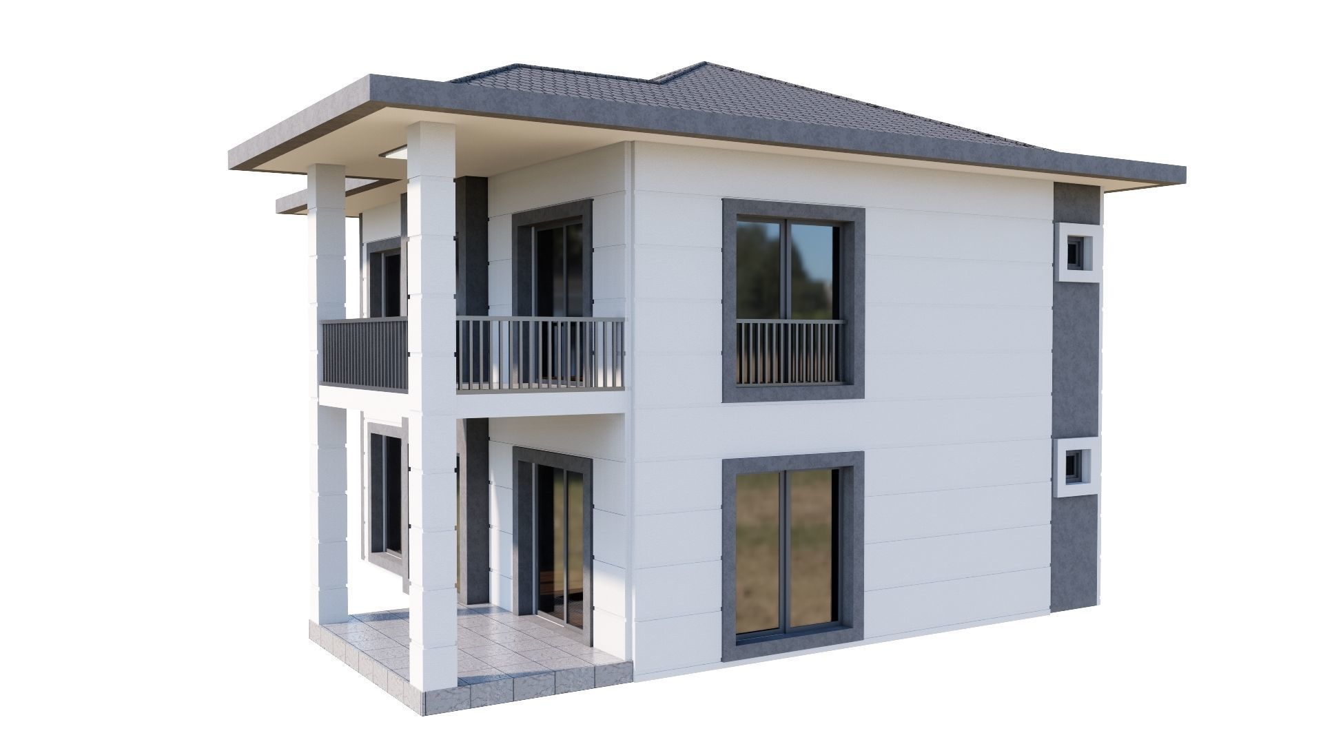 HOUSE 137 Low-poly 3D model_36