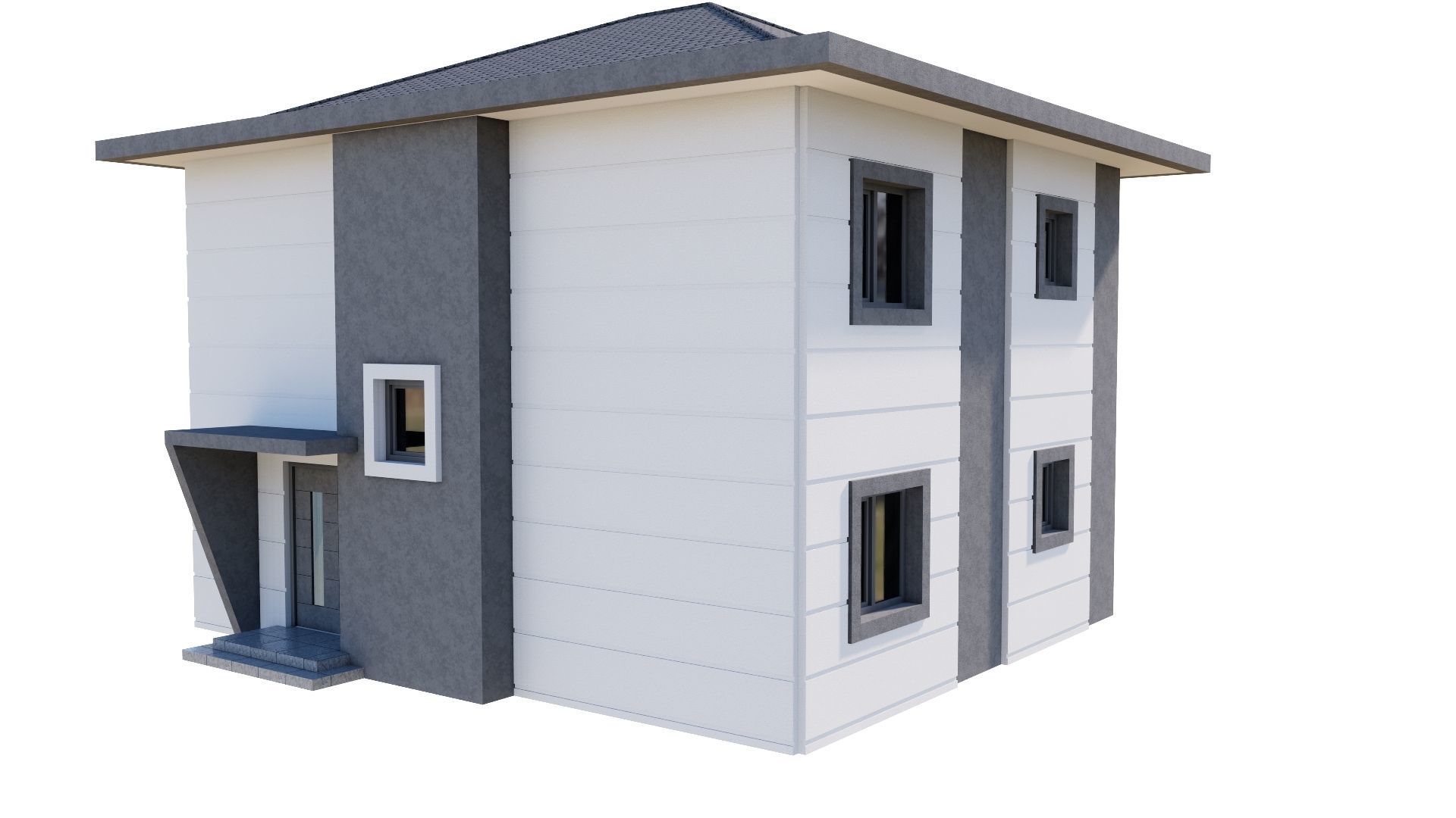 HOUSE 137 Low-poly 3D model_15