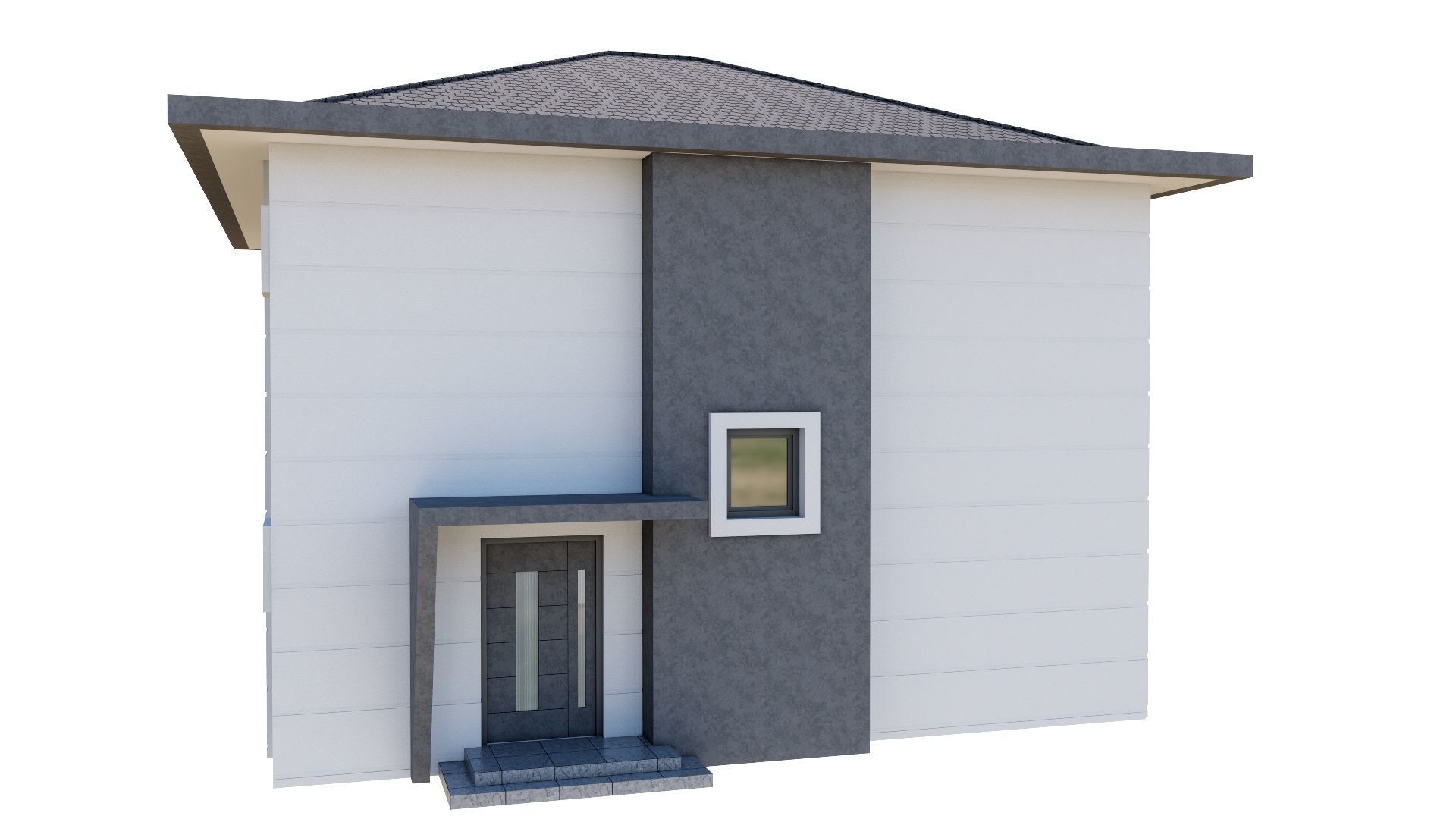 HOUSE 137 Low-poly 3D model_2