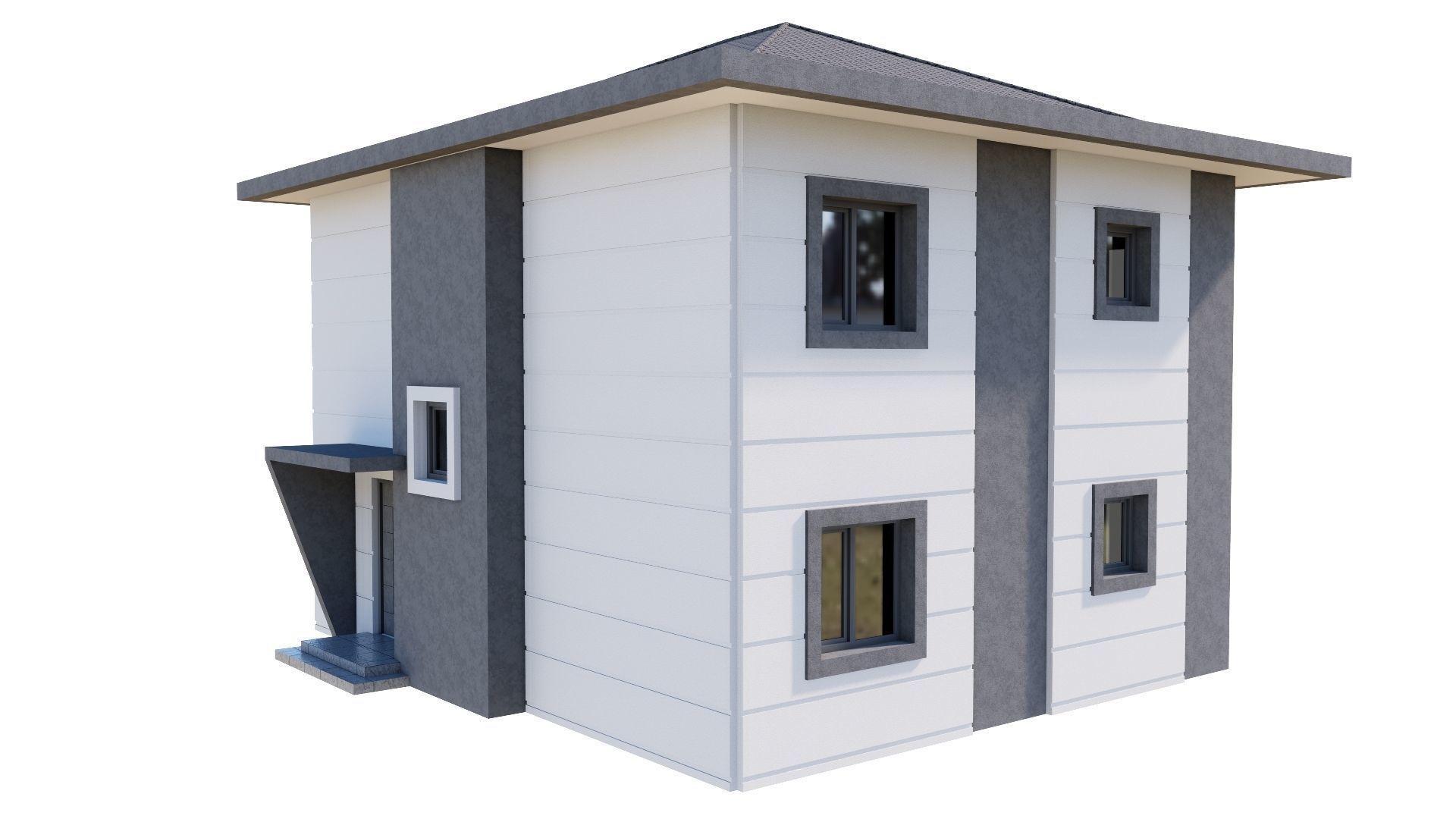 HOUSE 137 Low-poly 3D model_17