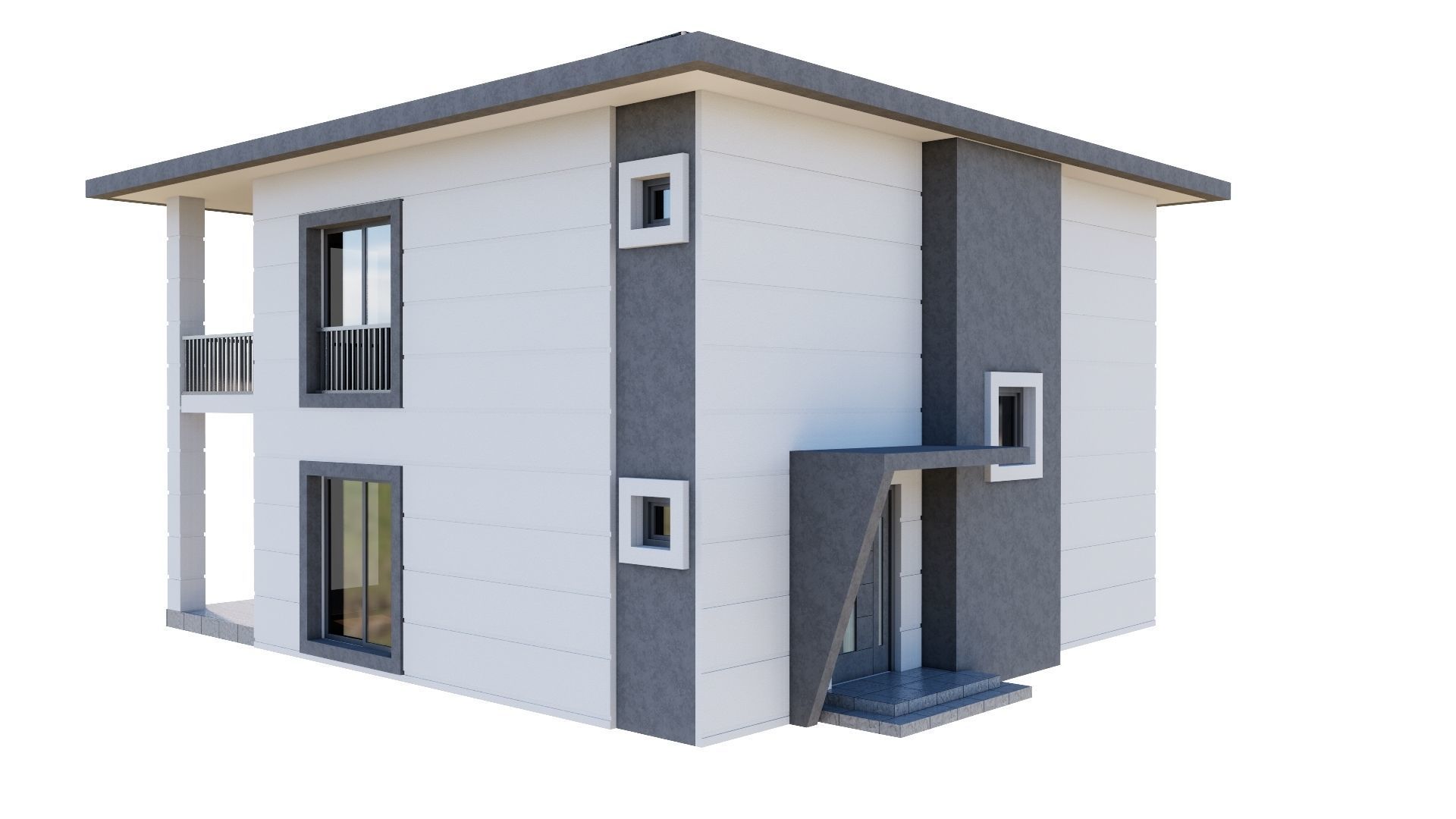 HOUSE 137 Low-poly 3D model_41