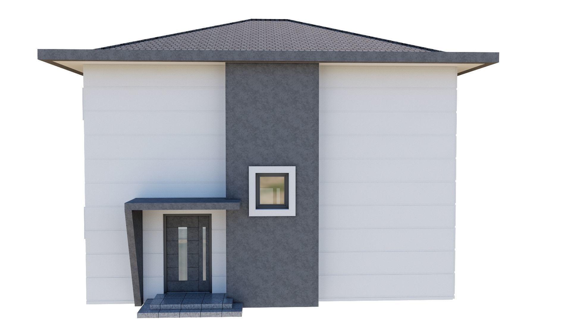 HOUSE 137 Low-poly 3D model_4