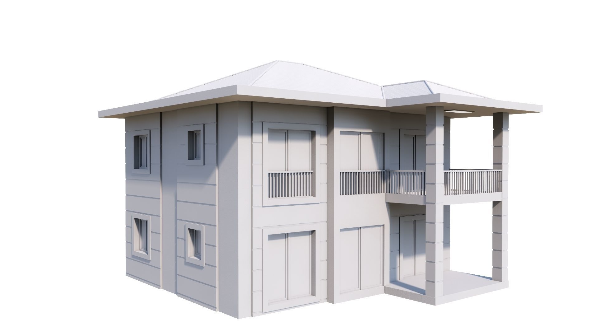 HOUSE 137 Low-poly 3D model_44