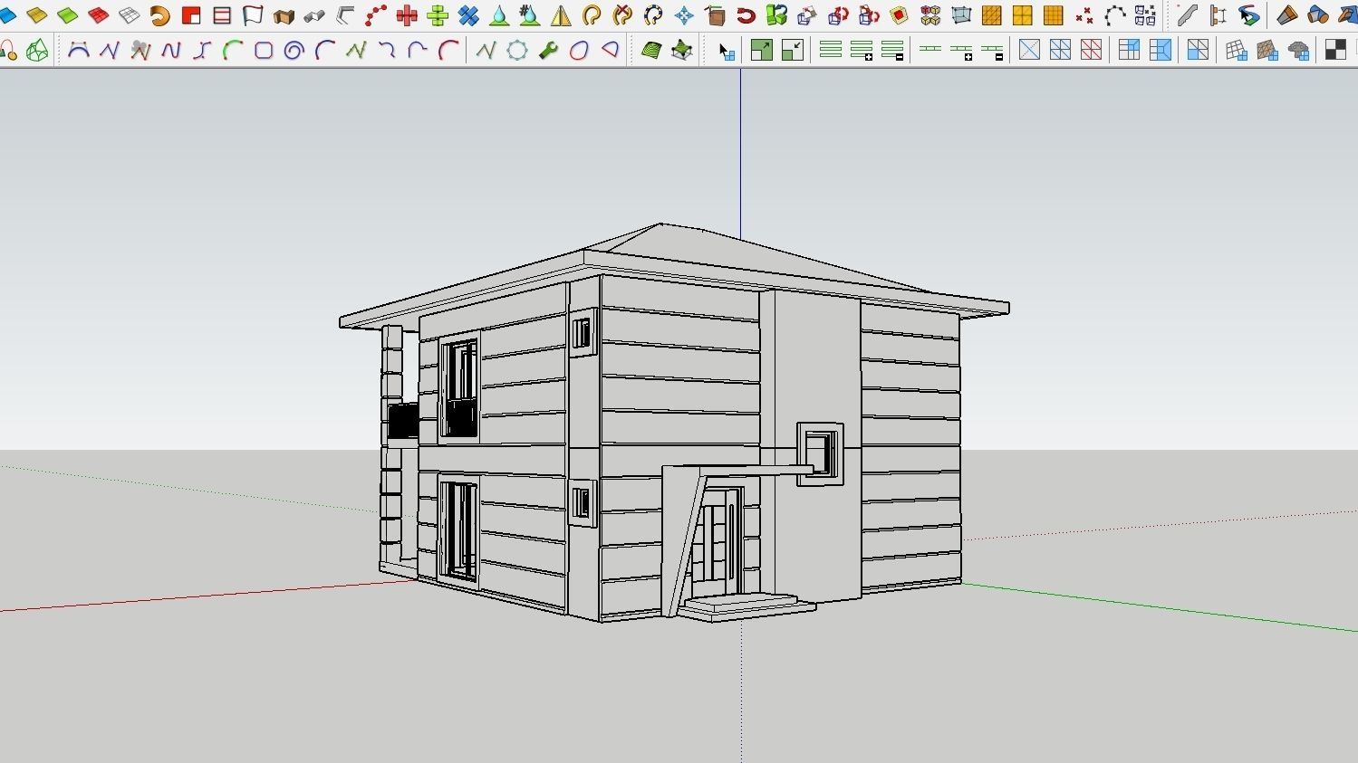 HOUSE 137 Low-poly 3D model_5