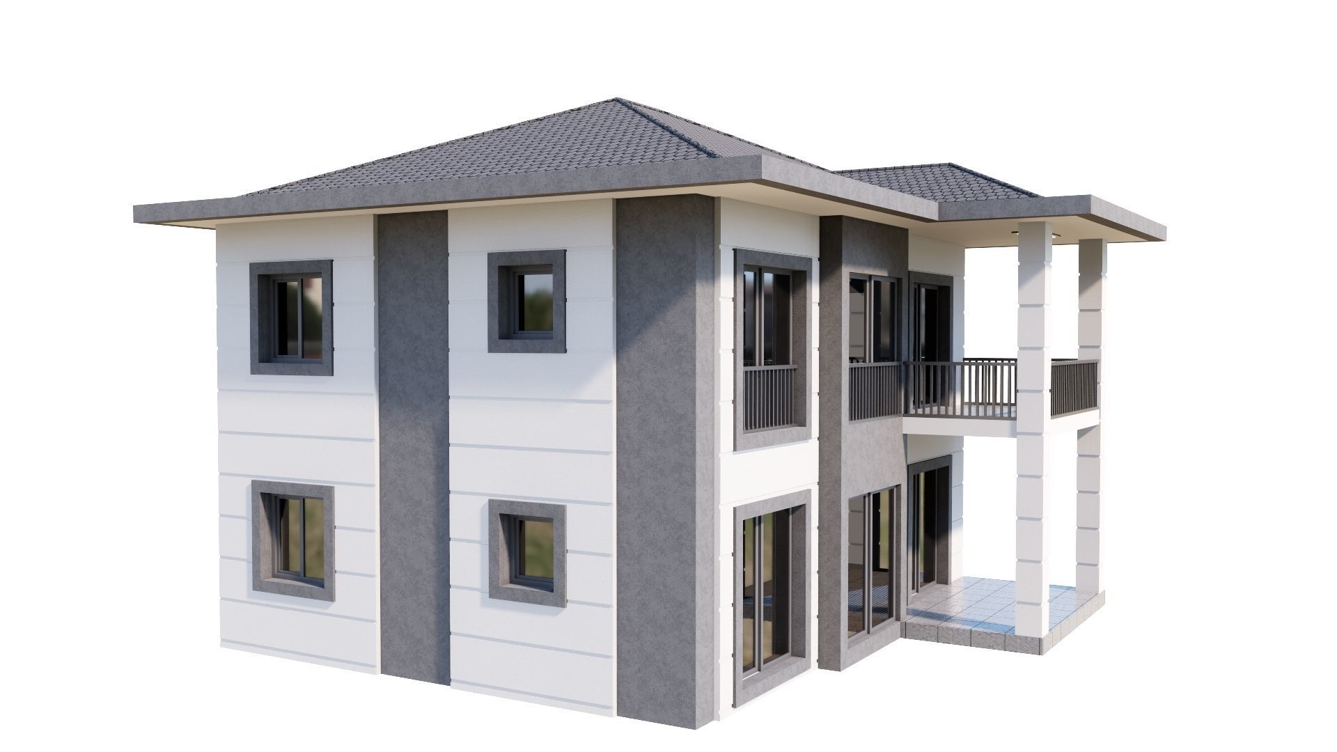 HOUSE 137 Low-poly 3D model_27