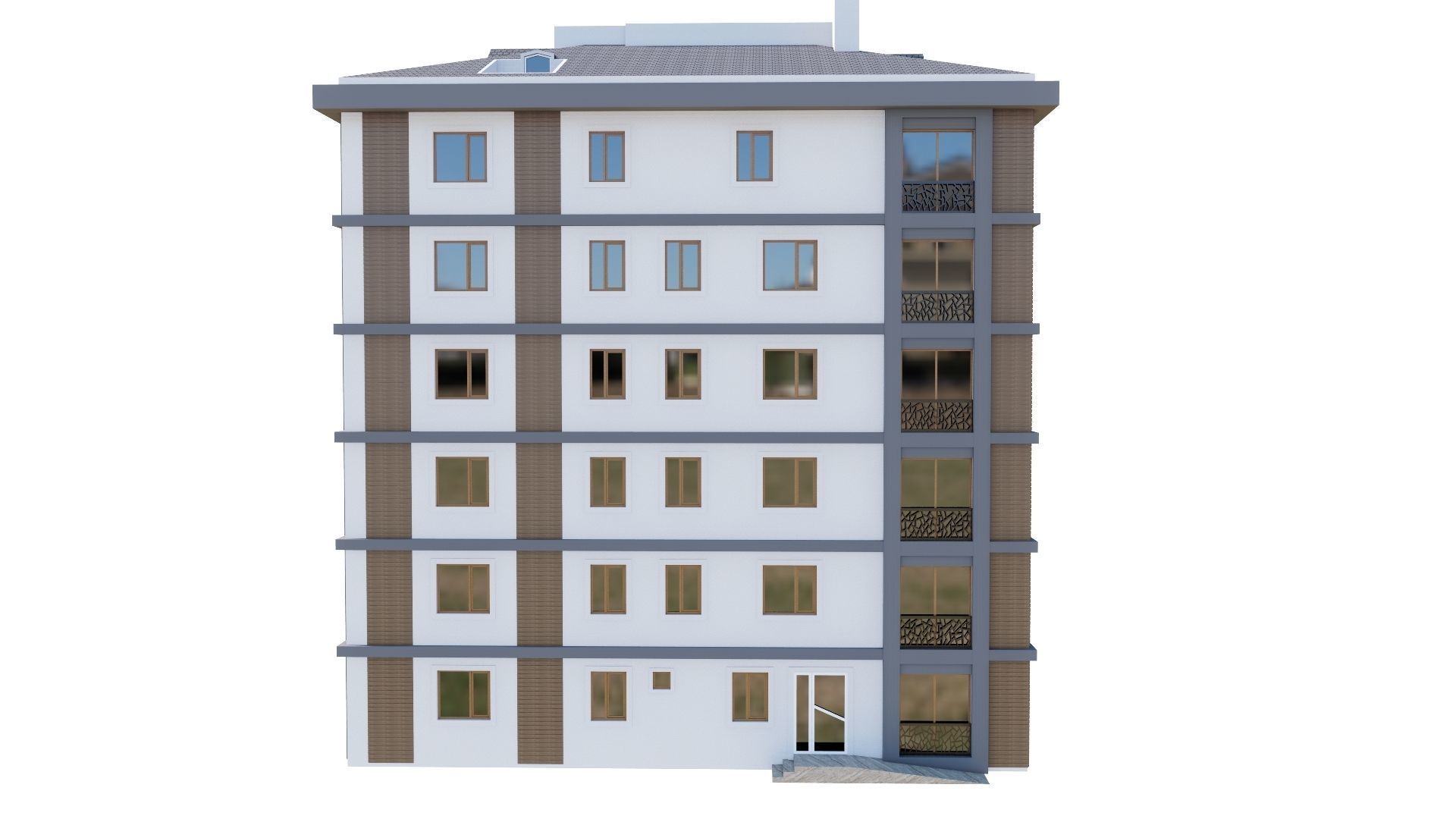 HOUSE 141 Low-poly 3D model_42