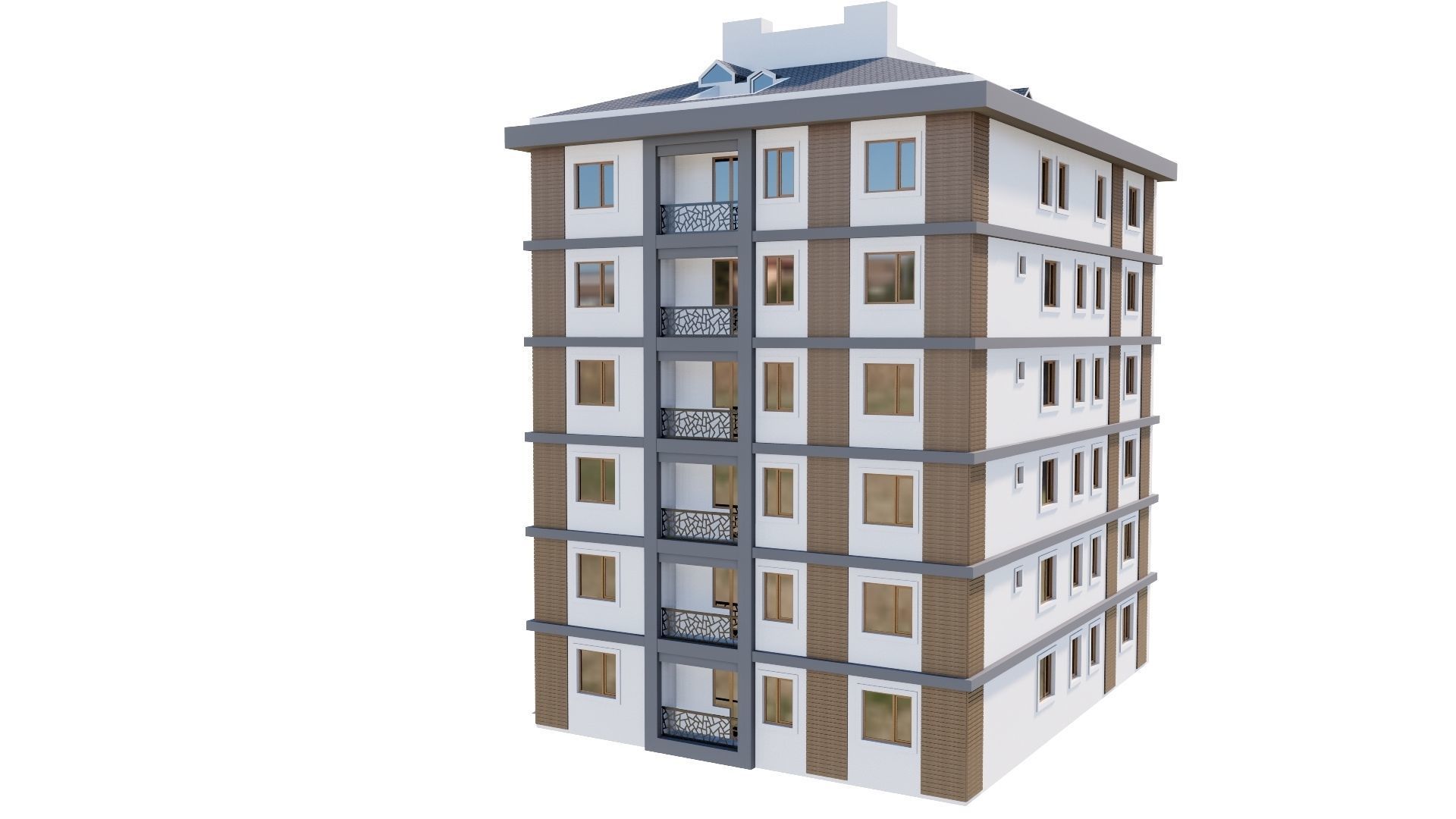 HOUSE 141 Low-poly 3D model_18