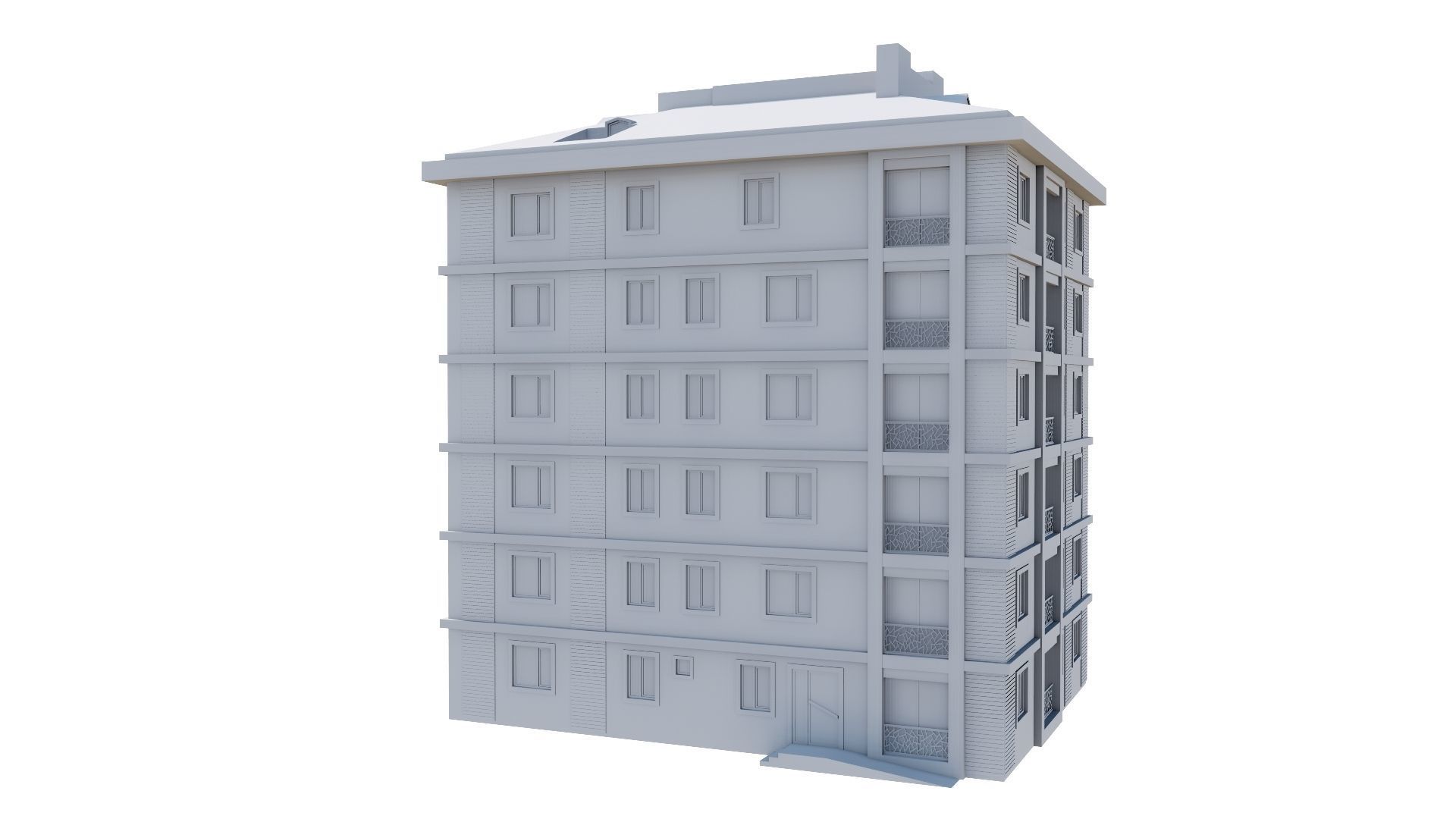 HOUSE 141 Low-poly 3D model_46