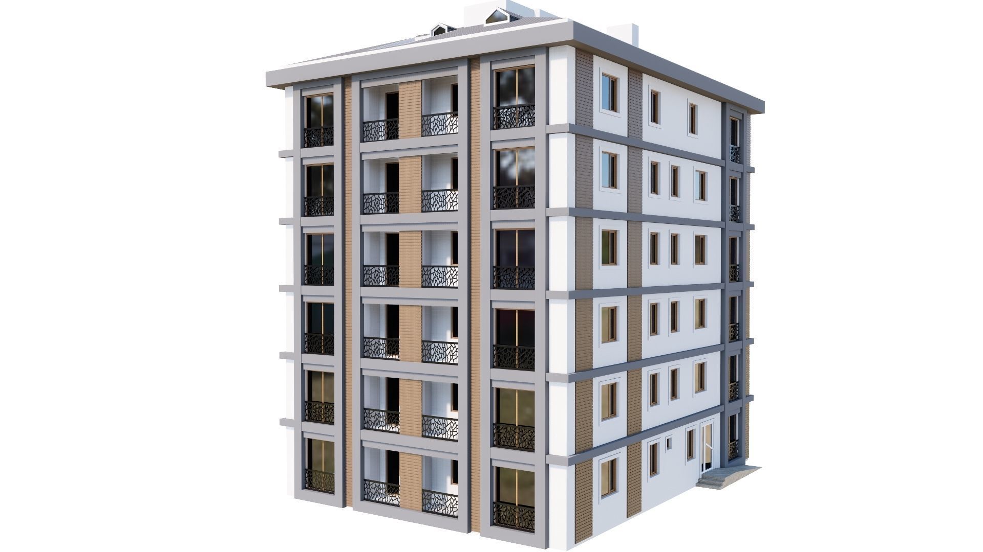 HOUSE 141 Low-poly 3D model_33