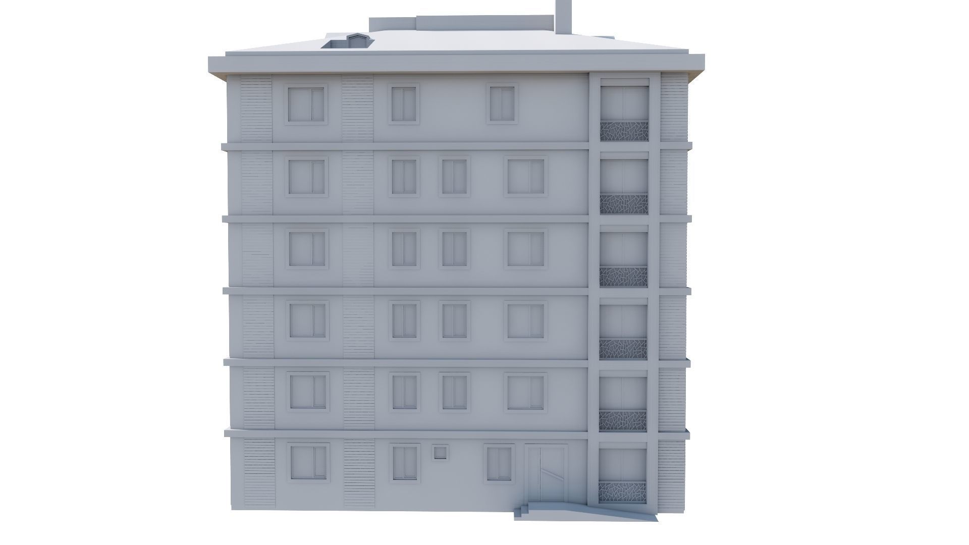 HOUSE 141 Low-poly 3D model_61