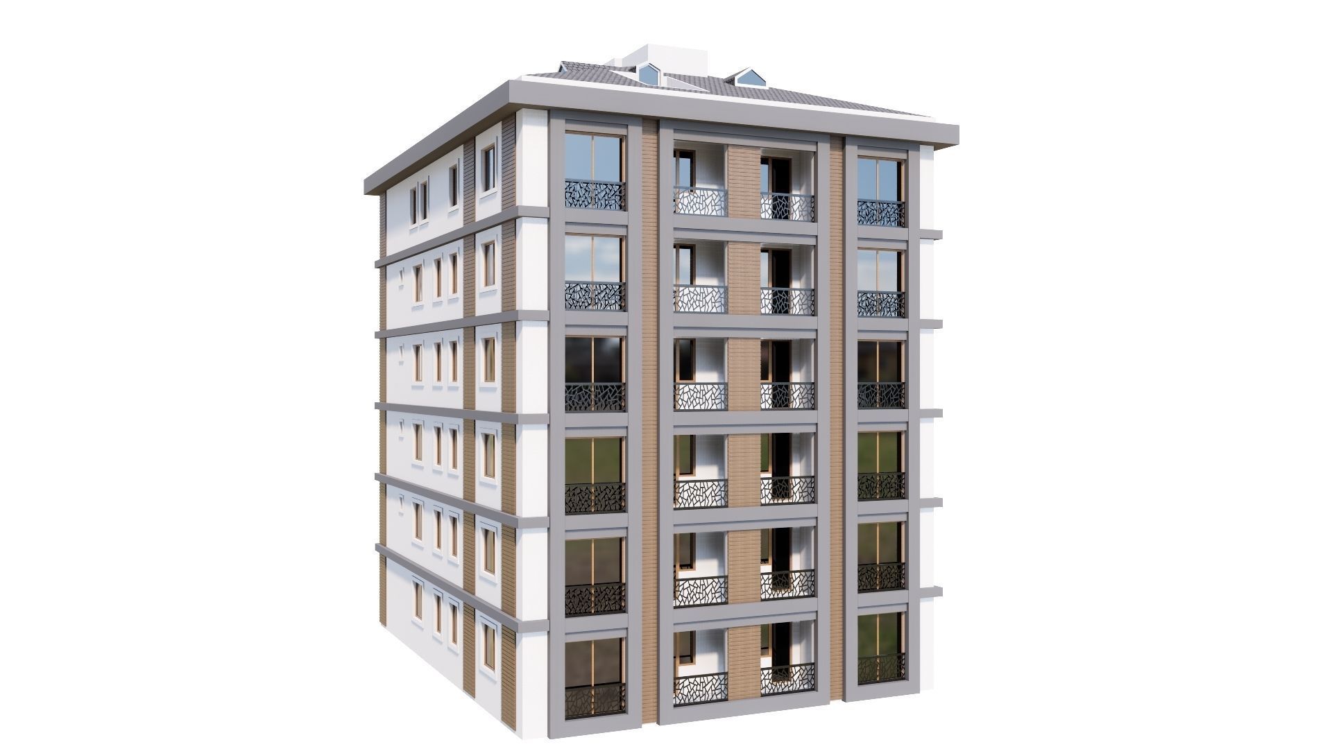 HOUSE 141 Low-poly 3D model_25