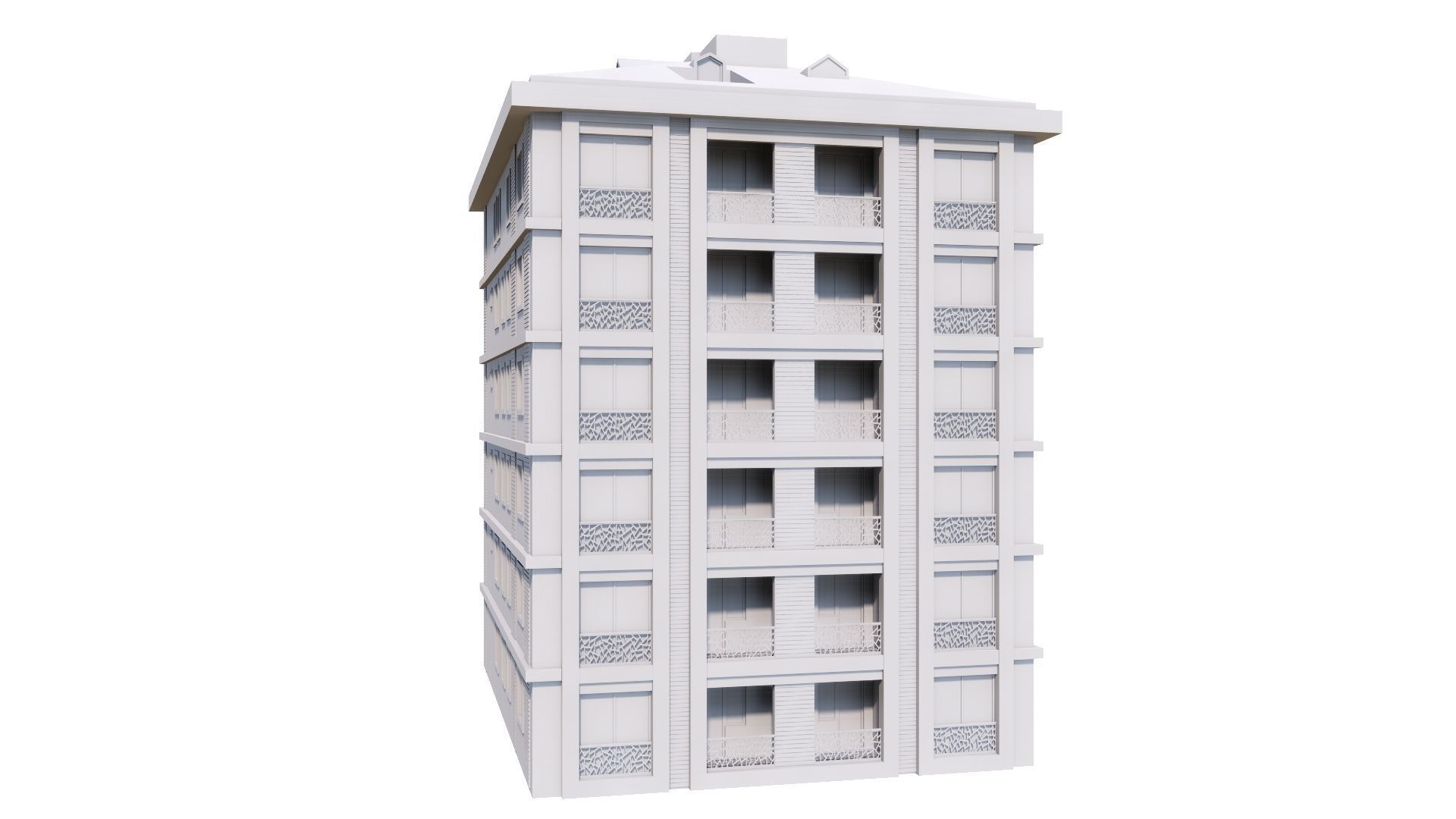 HOUSE 141 Low-poly 3D model_49