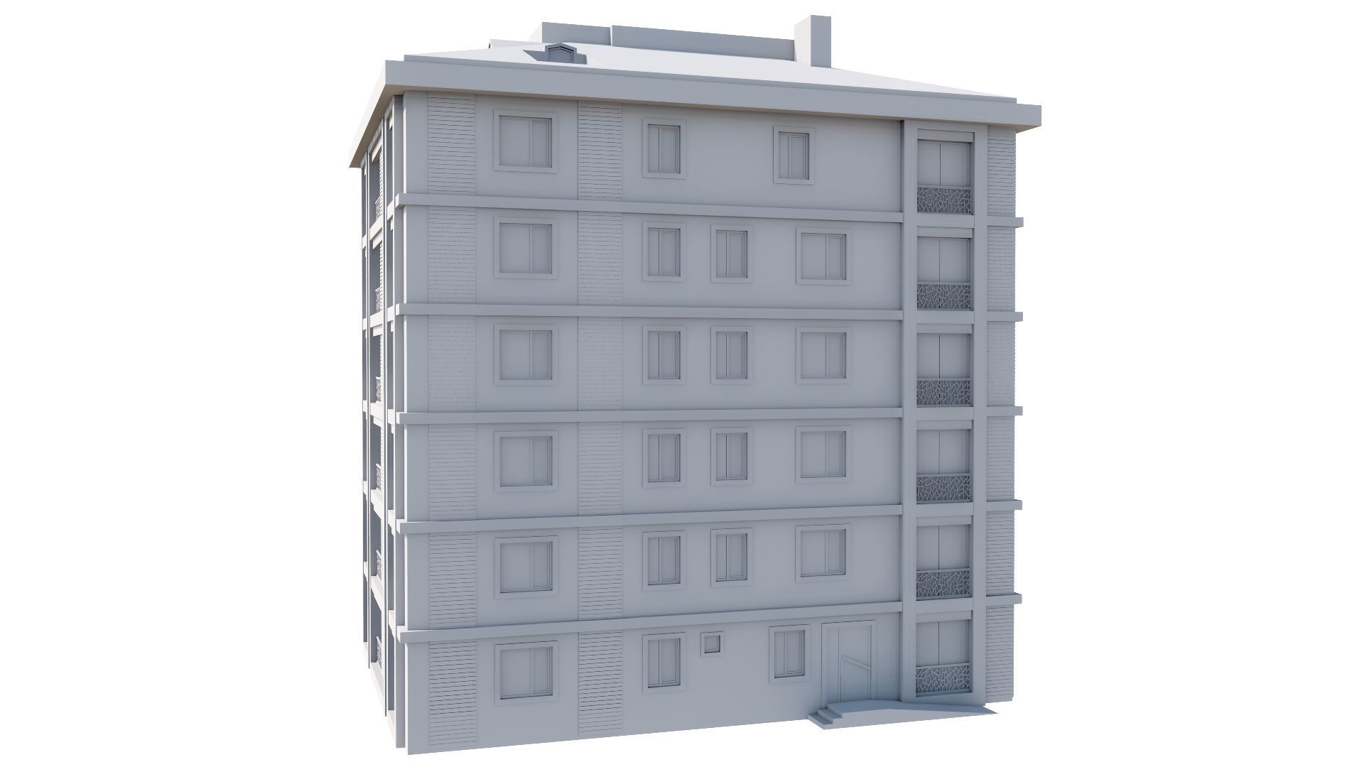 HOUSE 141 Low-poly 3D model_59