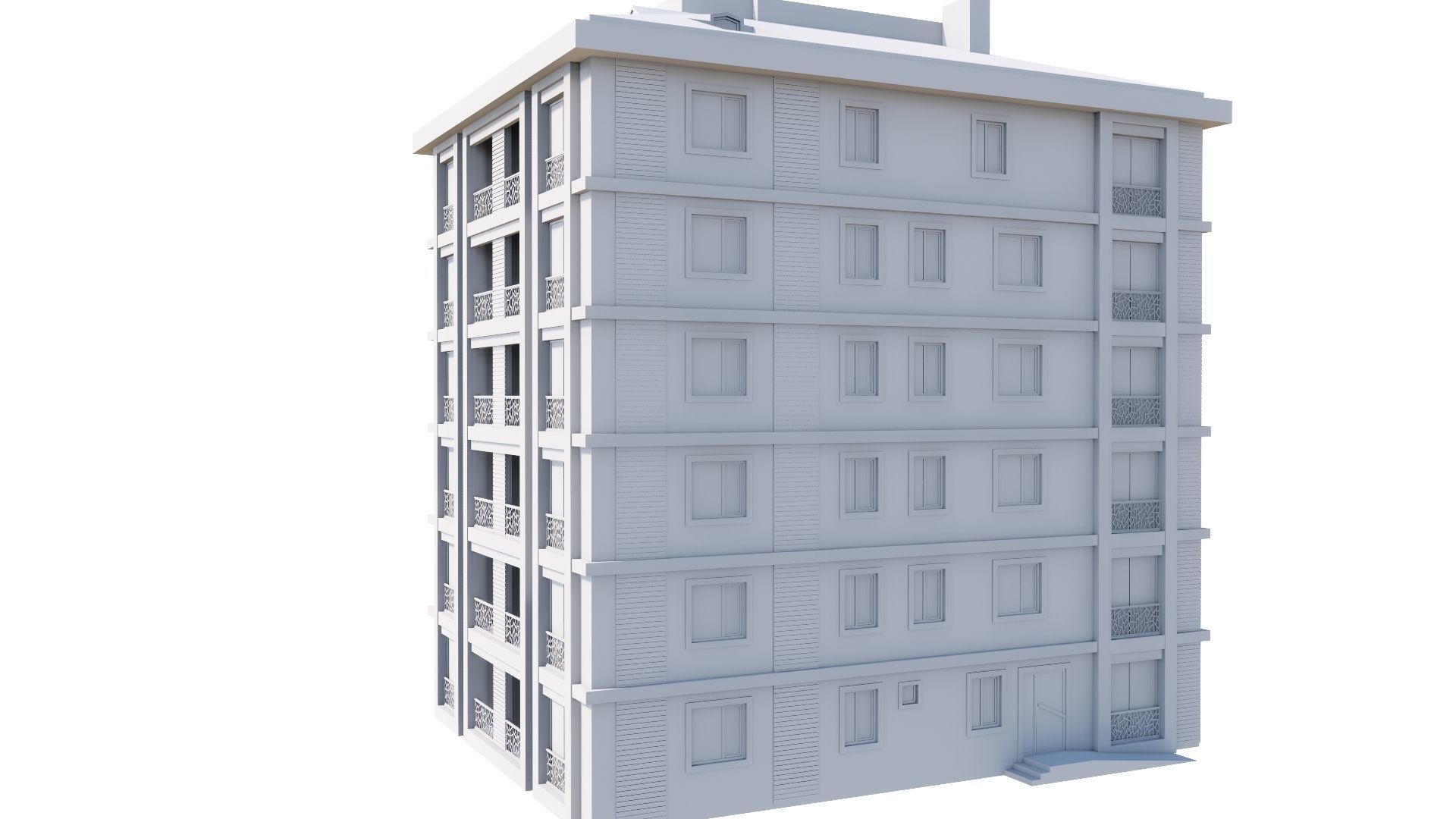 HOUSE 141 Low-poly 3D model_57