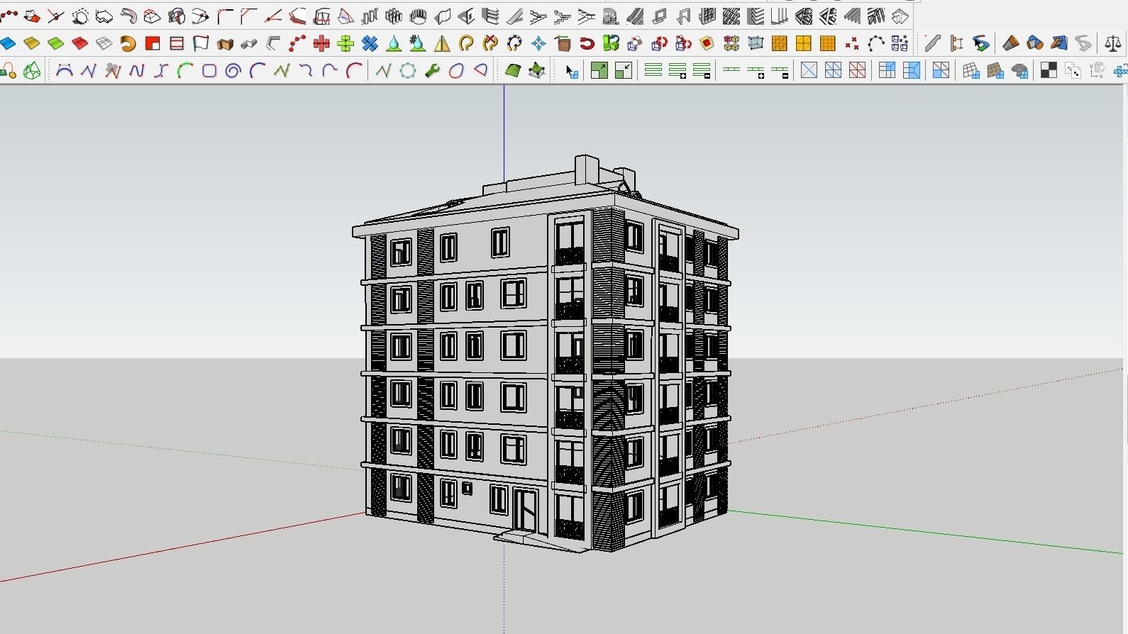HOUSE 141 Low-poly 3D model_5