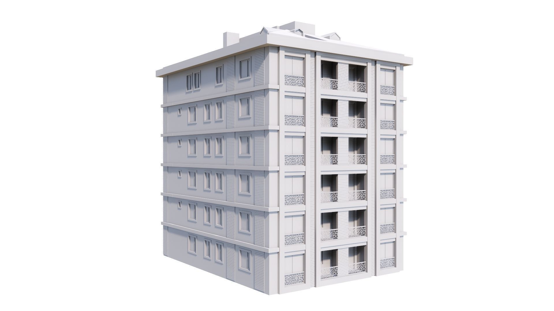 HOUSE 141 Low-poly 3D model_43