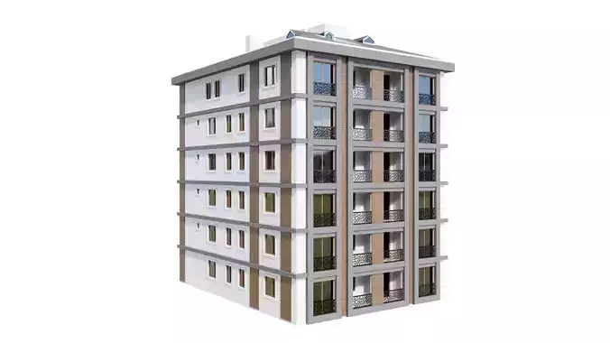 HOUSE 141 Low-poly 3D model