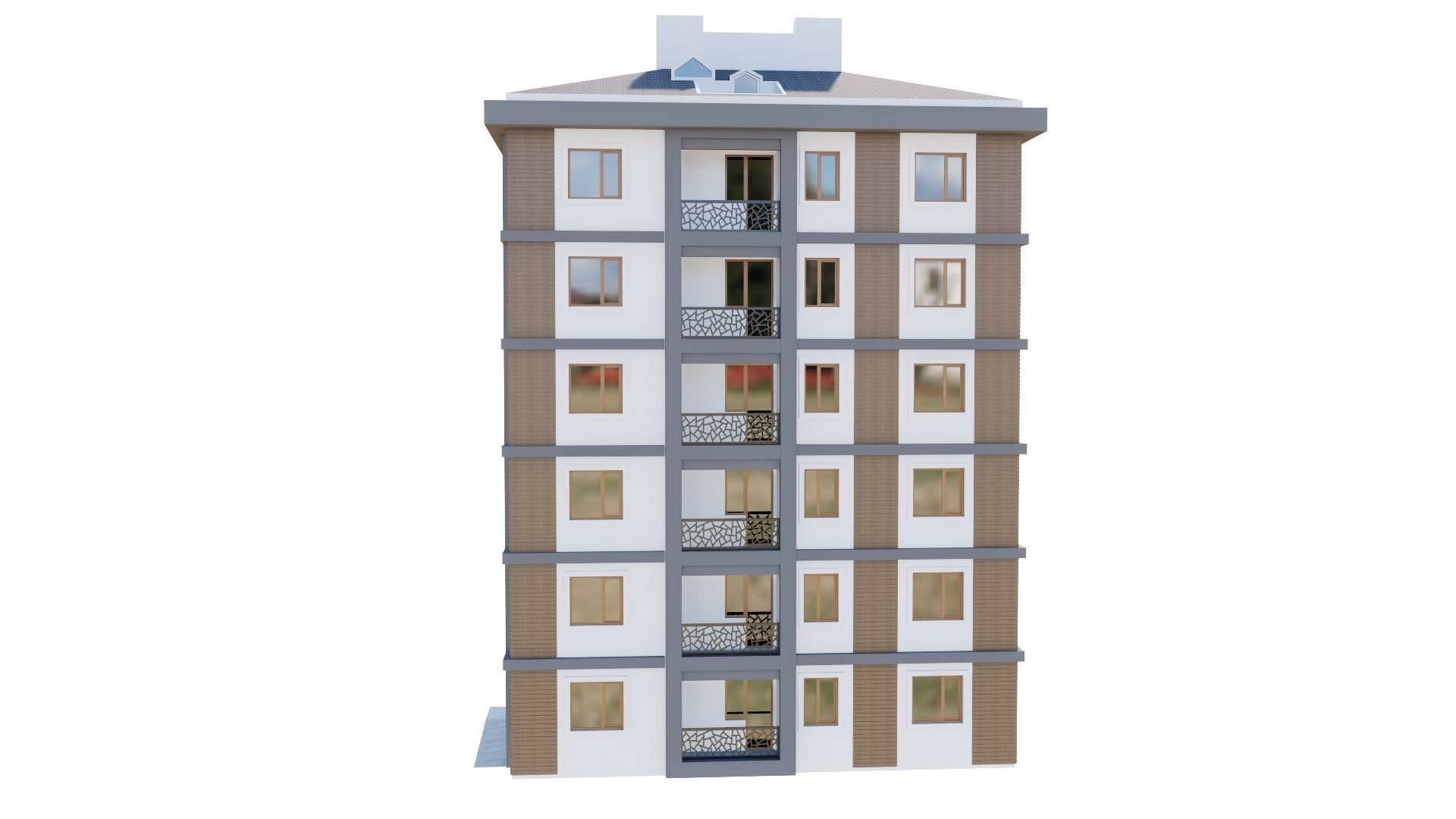 HOUSE 141 Low-poly 3D model_13