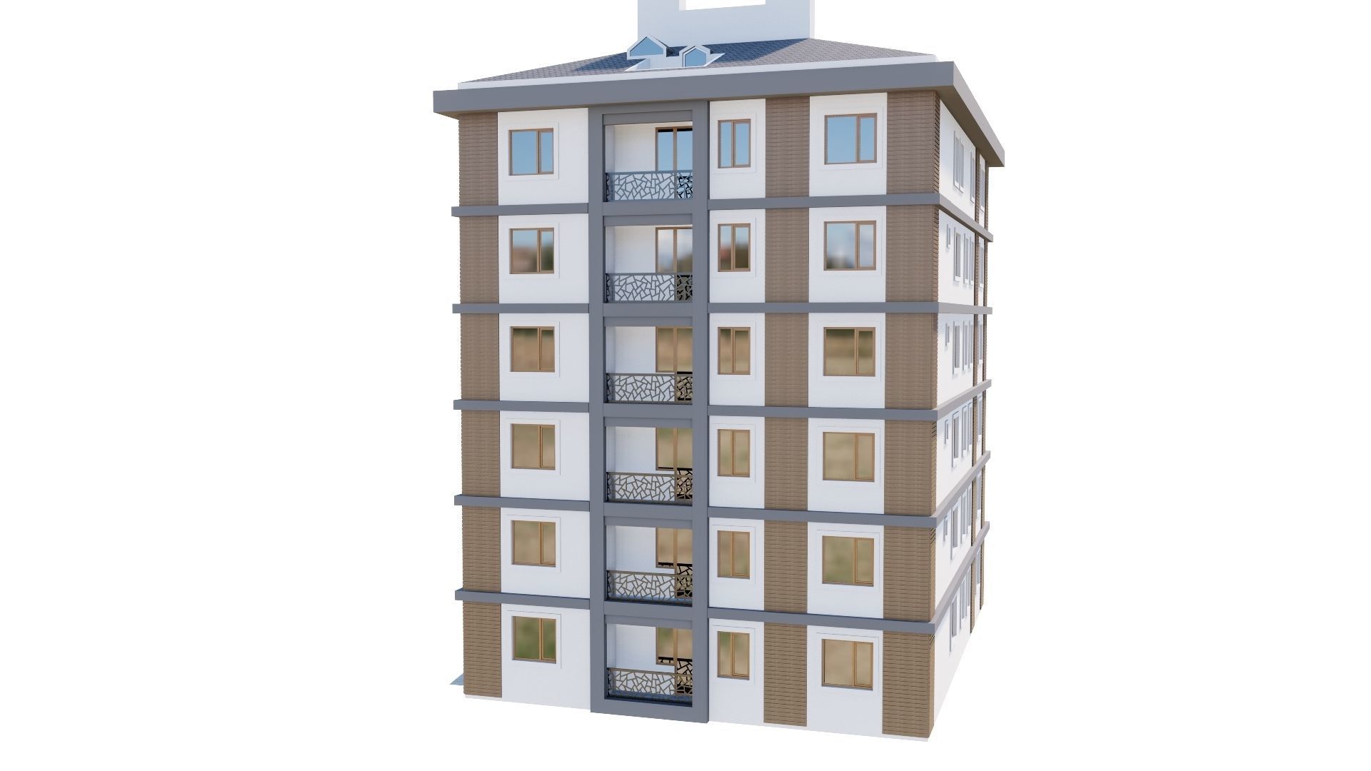 HOUSE 141 Low-poly 3D model_15