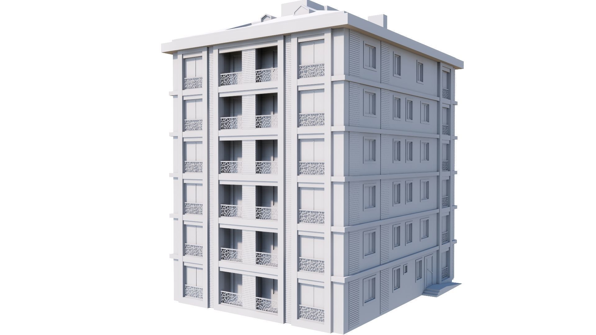 HOUSE 141 Low-poly 3D model_54