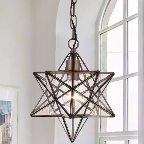 Shuler Light Single Star Pendant