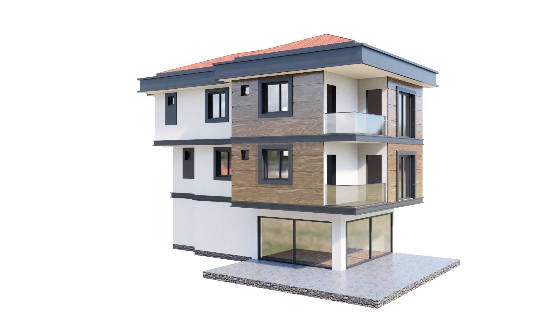 HOUSE 143 Low-poly 3D model_38