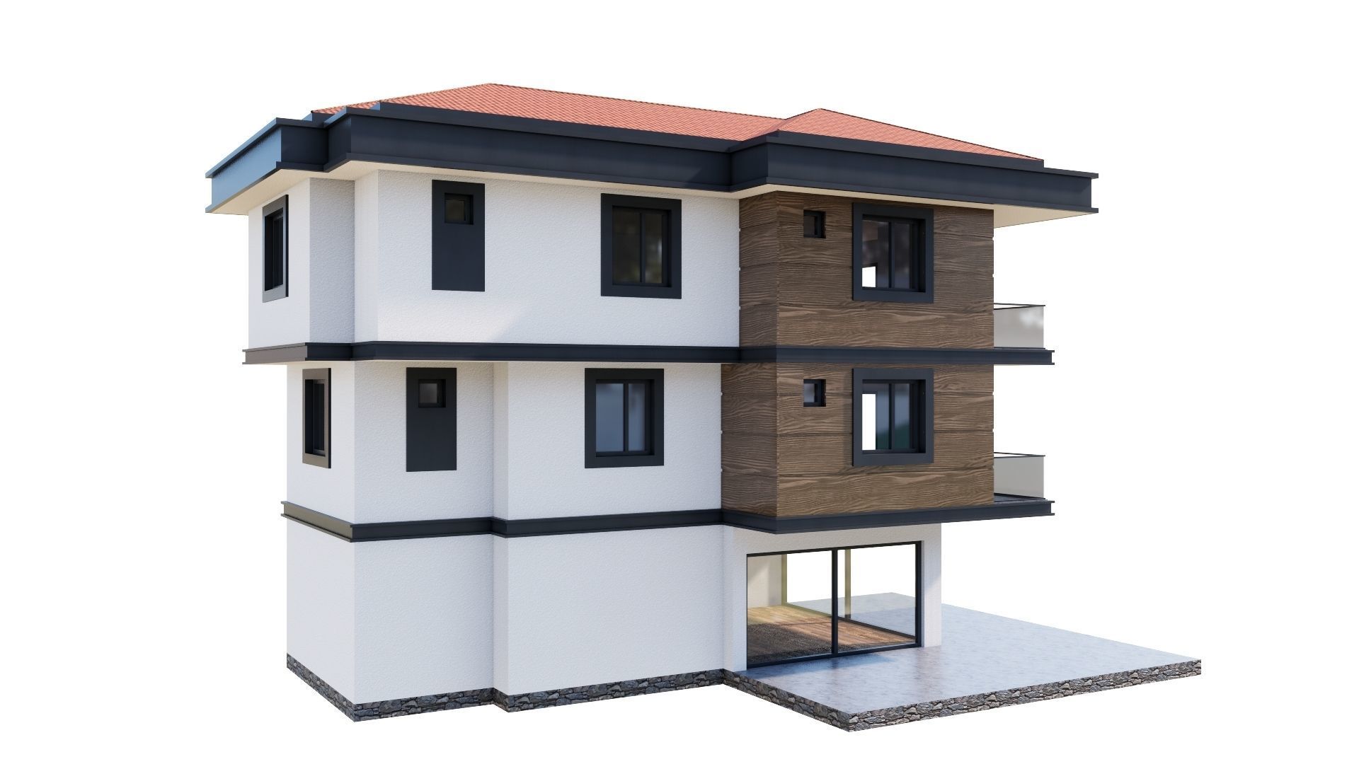 HOUSE 143 Low-poly 3D model_25
