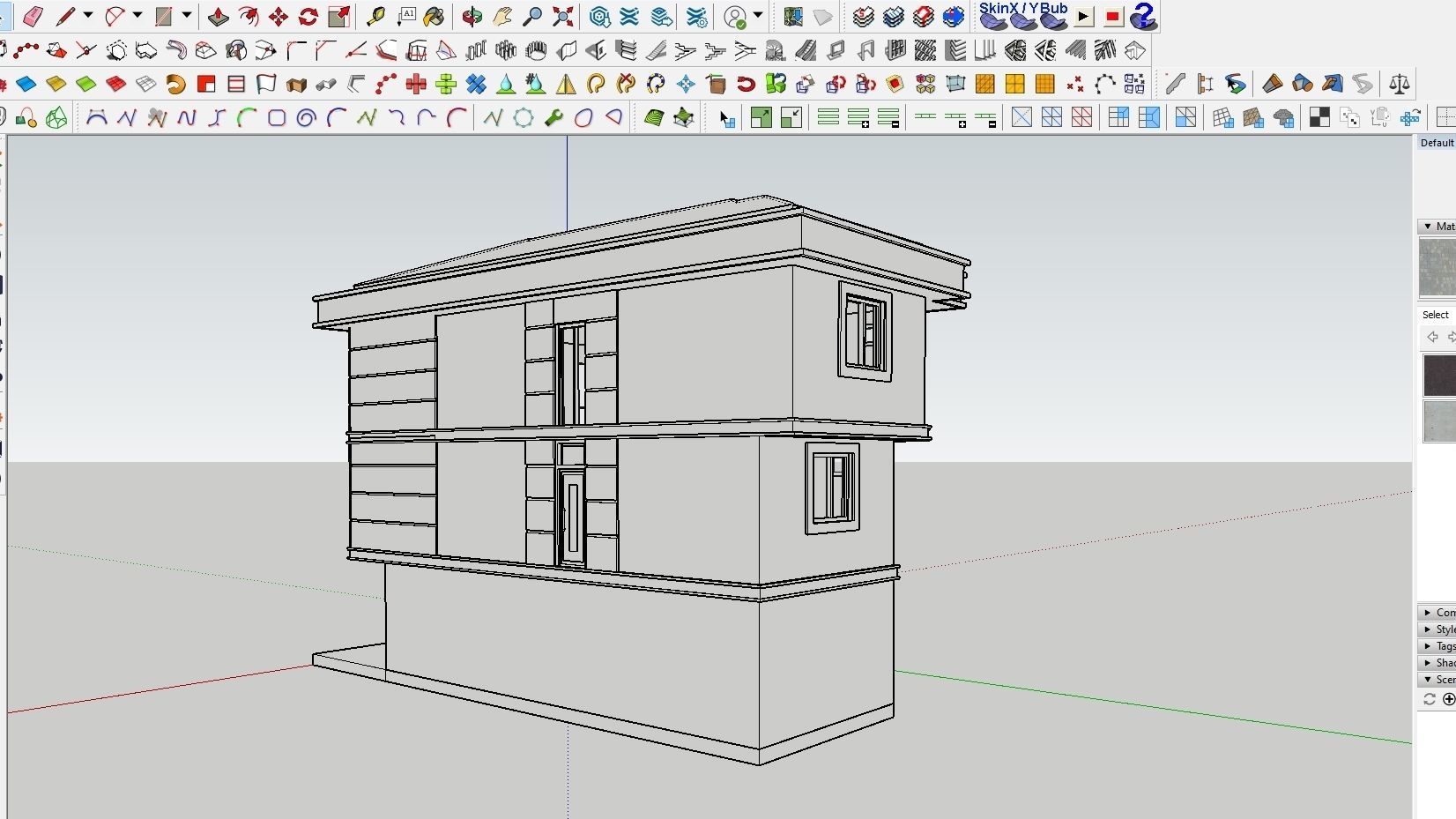 HOUSE 143 Low-poly 3D model_5