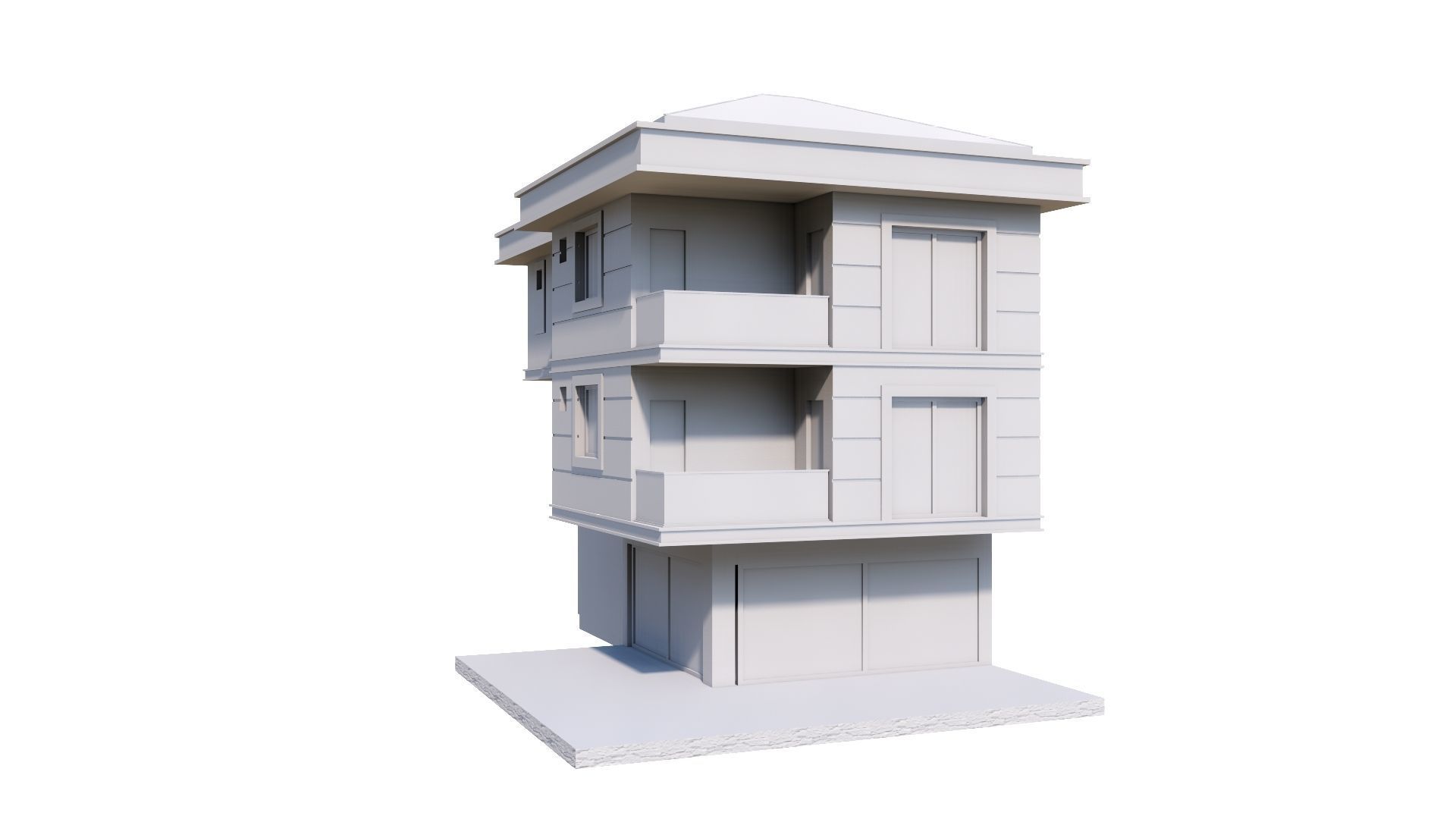 HOUSE 143 Low-poly 3D model_62