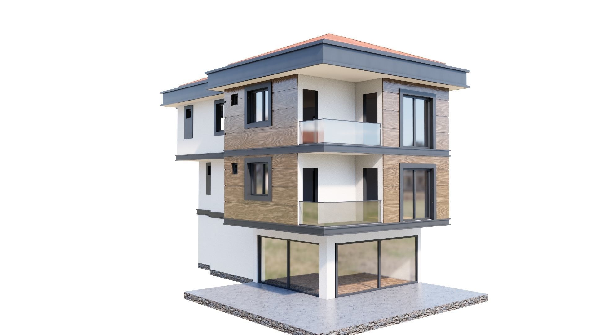 HOUSE 143 Low-poly 3D model_39