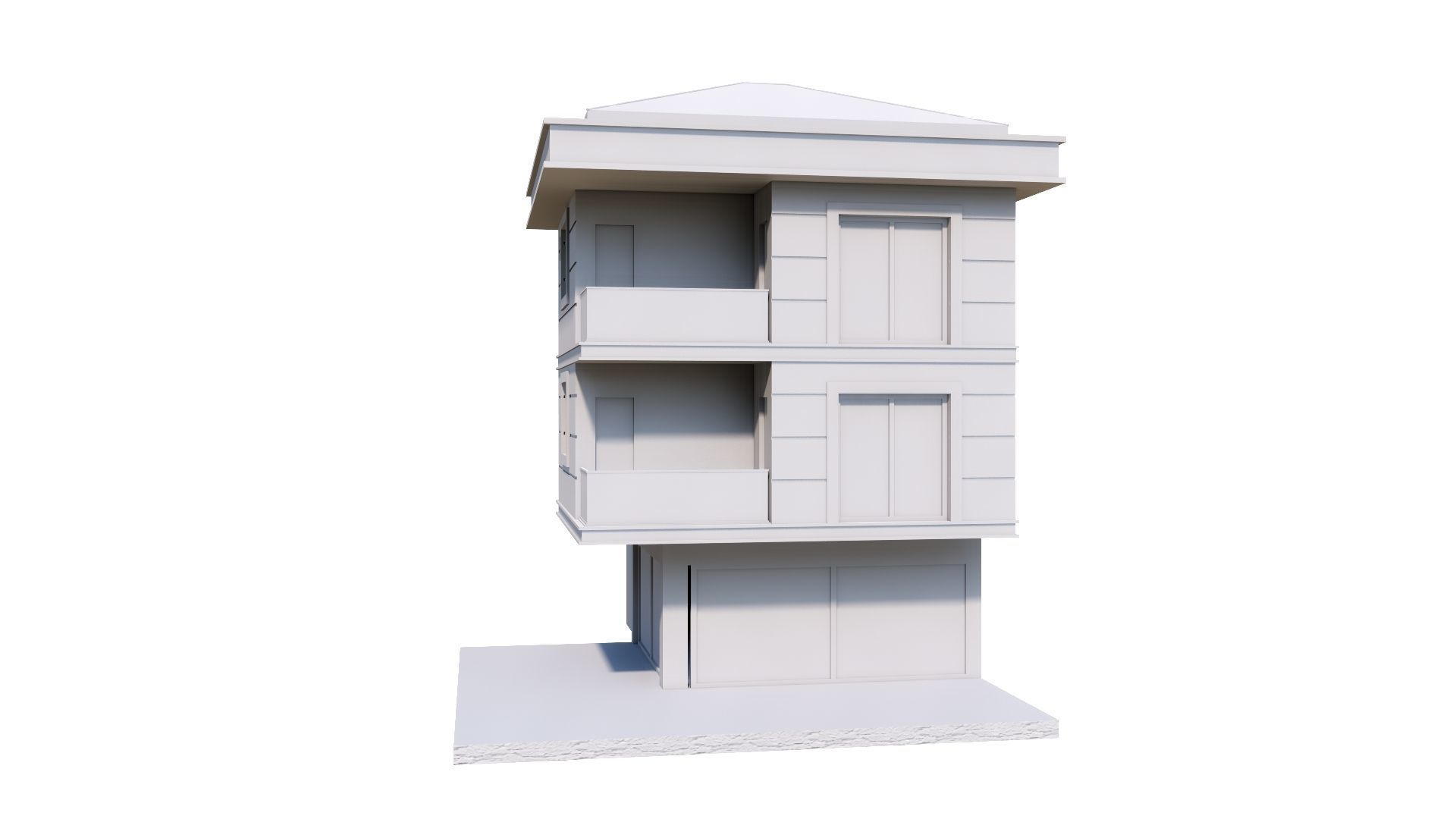 HOUSE 143 Low-poly 3D model_45