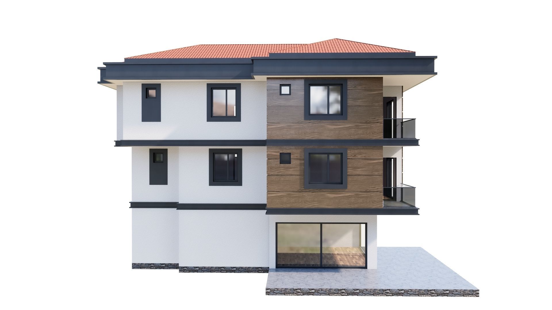 HOUSE 143 Low-poly 3D model_33
