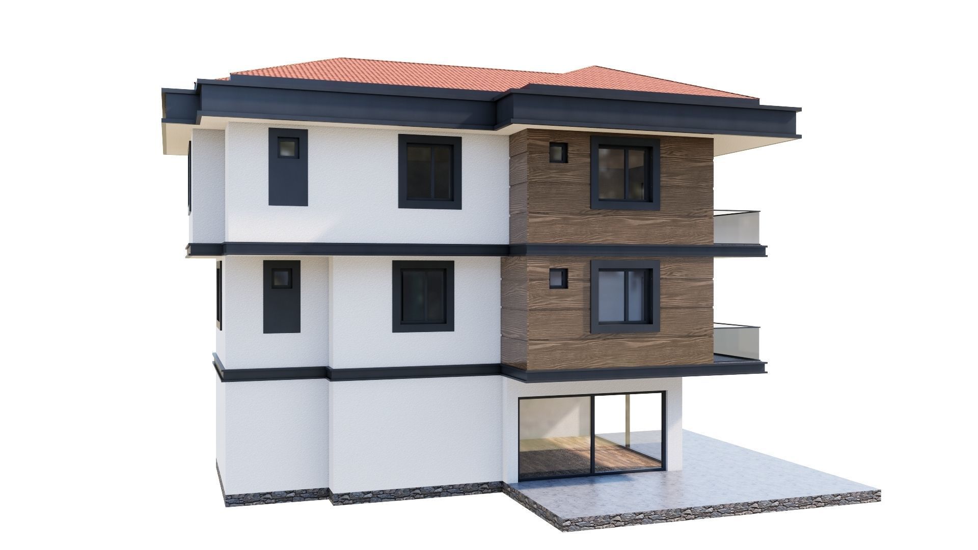 HOUSE 143 Low-poly 3D model_30