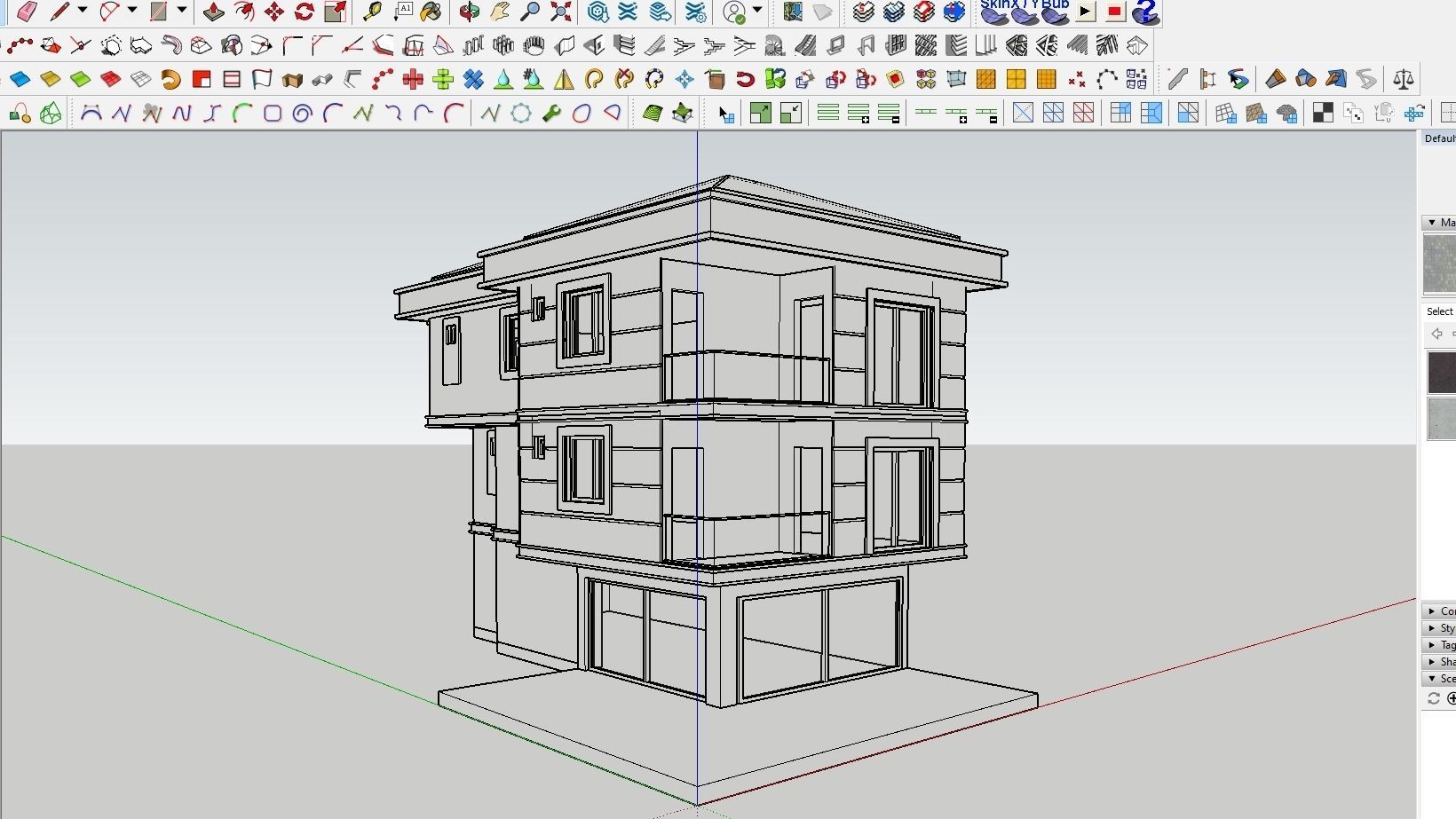 HOUSE 143 Low-poly 3D model_3