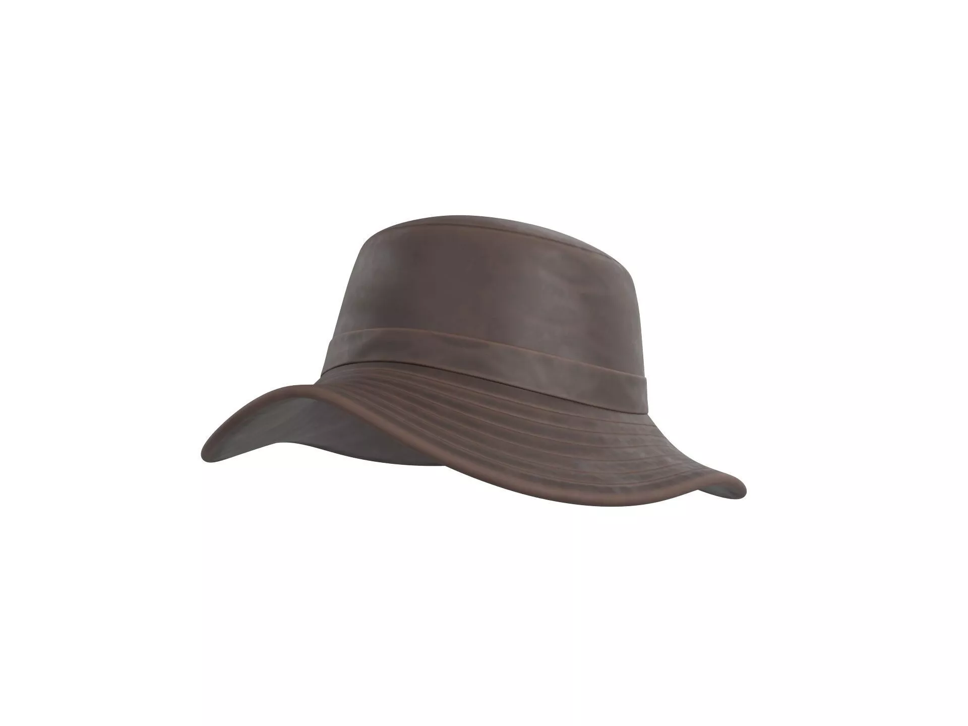 Prop086 Leather Bucket Hat 3D model