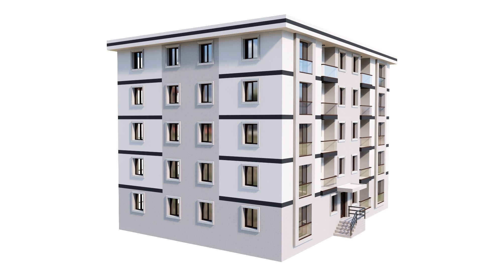 HOUSE 144 Low-poly 3D model_10