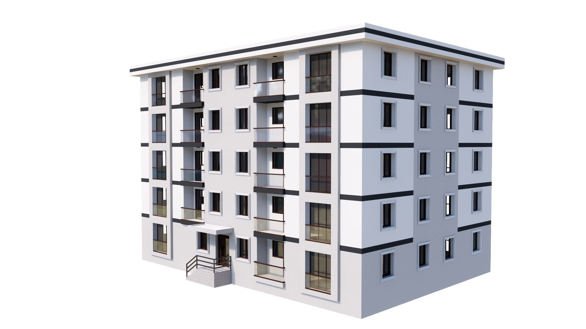 HOUSE 144 Low-poly 3D model_27